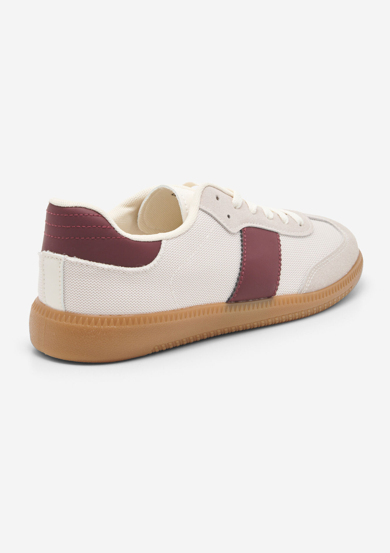 Sneakers met contrasterende streep, Sneakers met contrasterende streep - BORDEAUX WINE - 13000815_5514