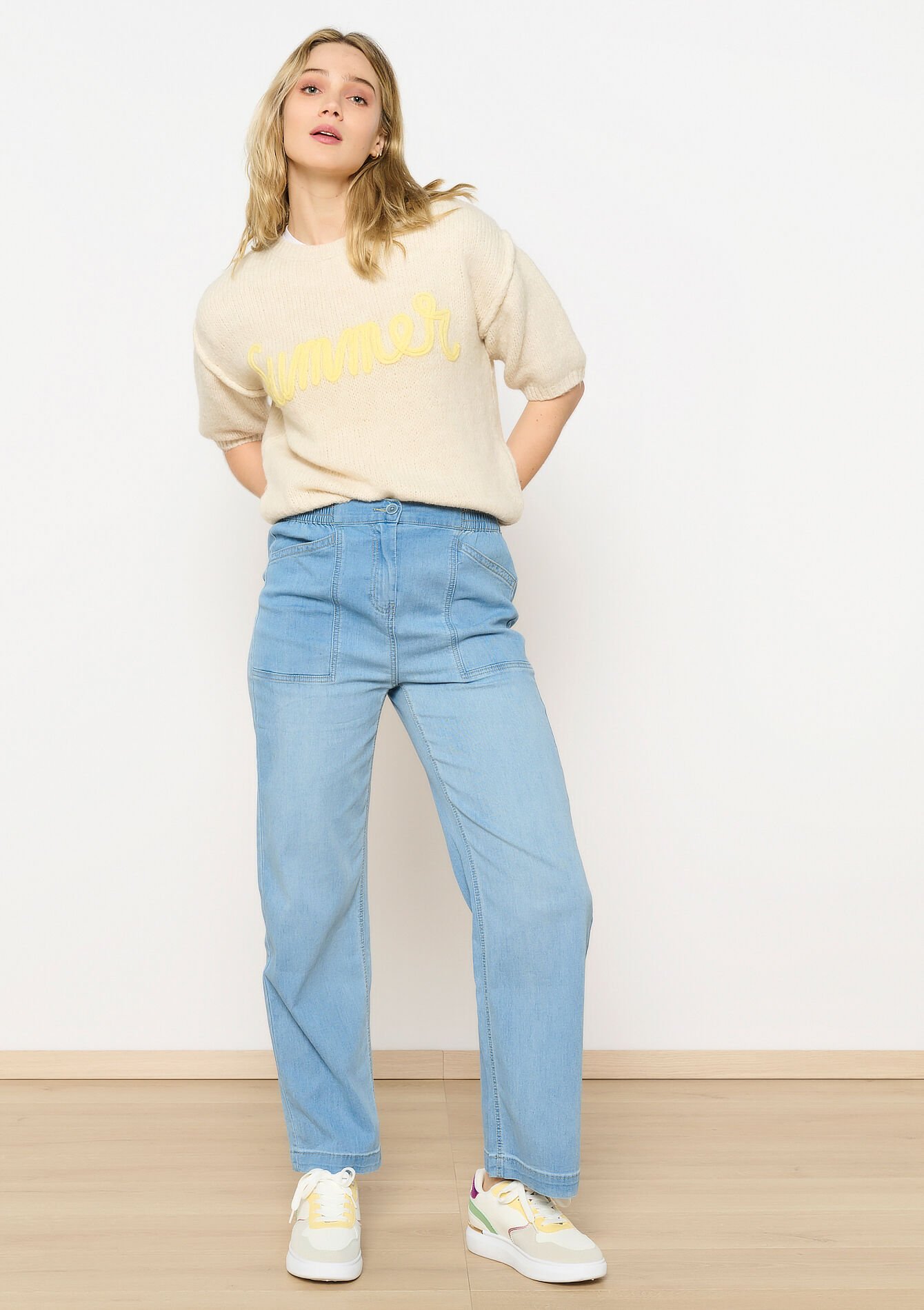 Zachte trui met opschrift, Zachte trui met opschrift - LT BEIGE - 04006907_2527