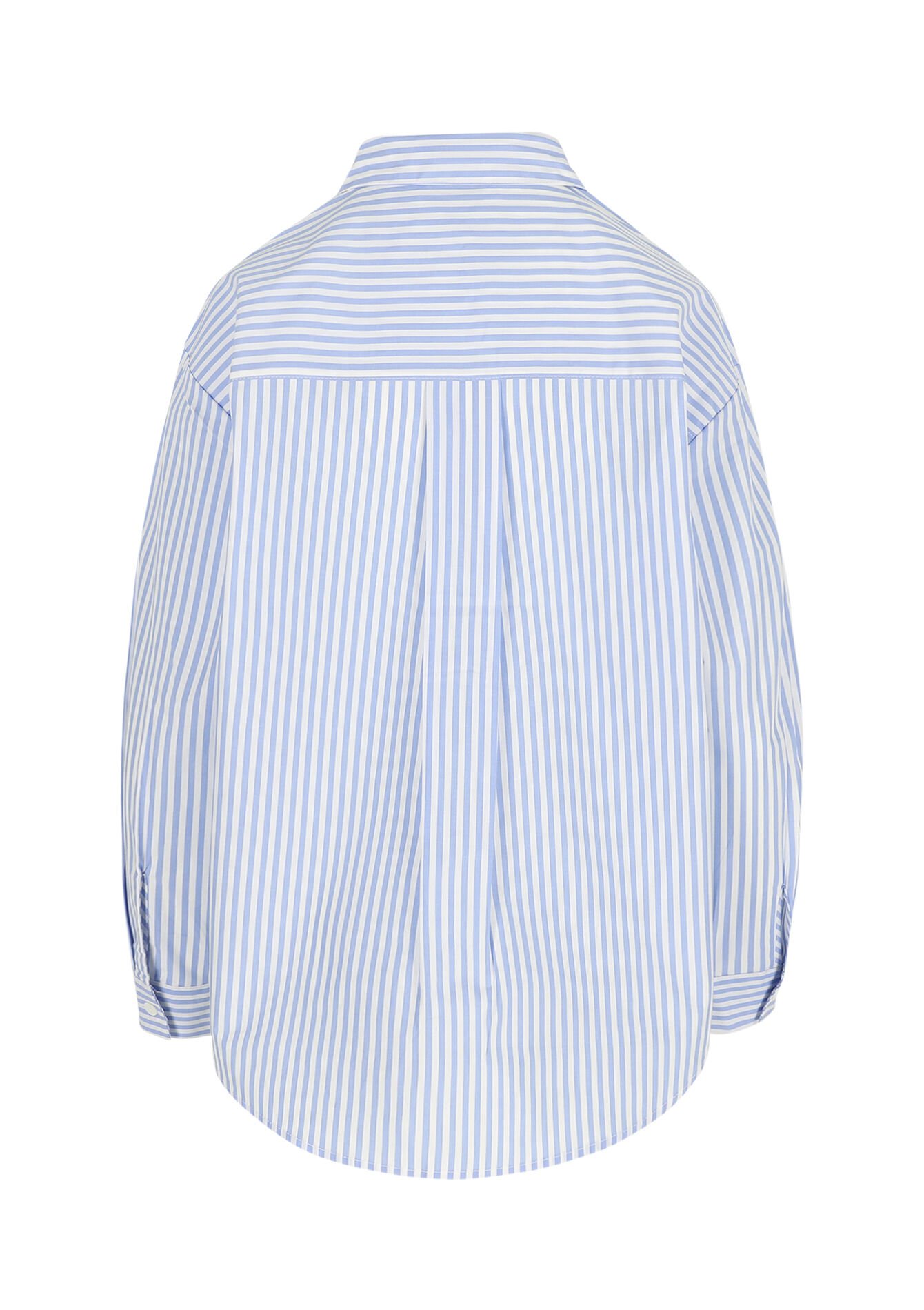 Oversized gestreept hemd - BLUE PASTEL - 05702931_3003