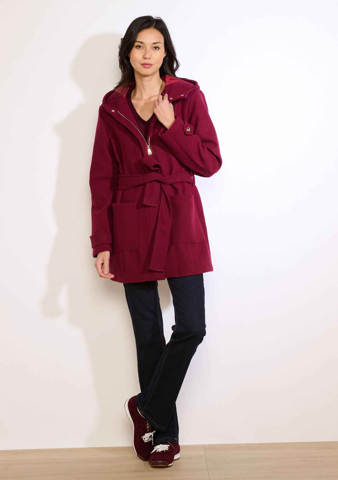 Mantel met capuchon, Mantel met capuchon, , back