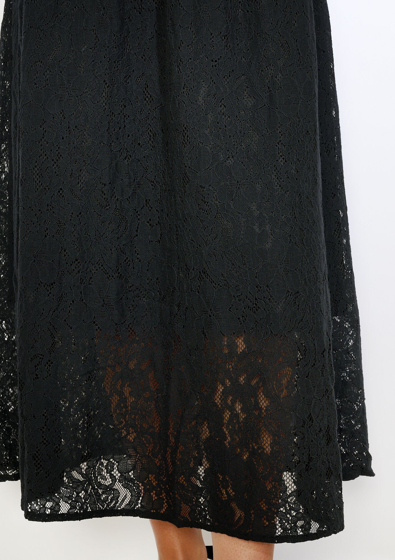 Kanten midi-rok, Kanten midi-rok - BLACK - 07101413_1119