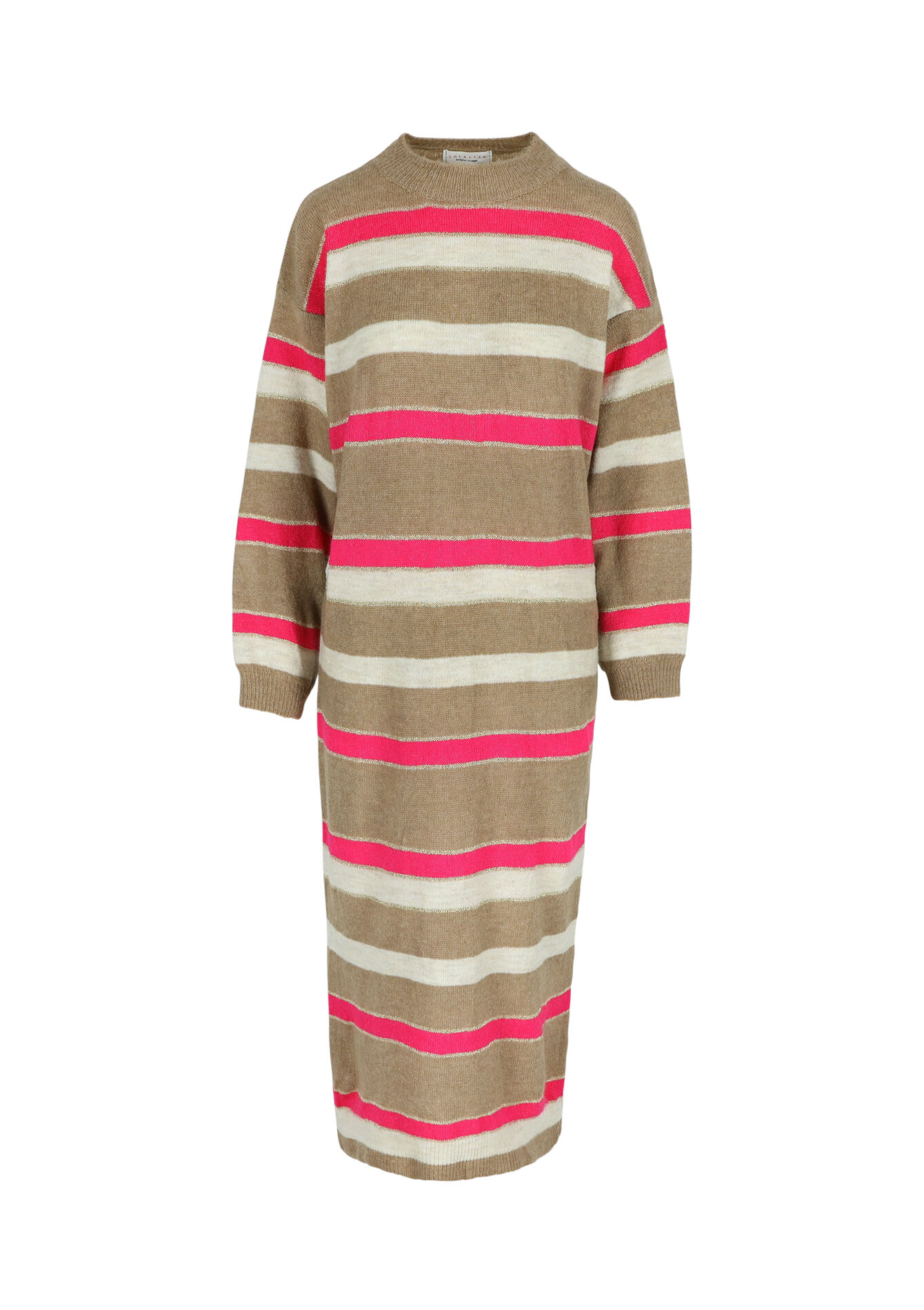 Robe pullover à rayures, Robe pullover à rayures - CARAMEL - 08103399