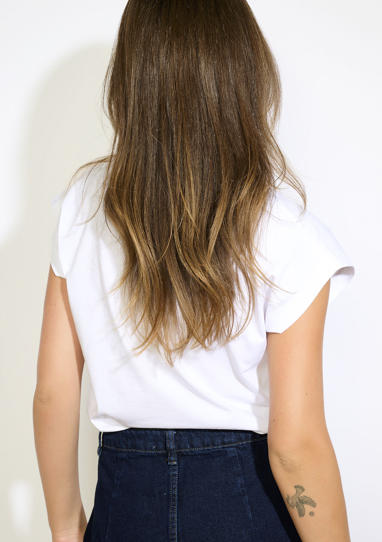 T-shirt brodé floral, T-shirt brodé floral - OFFWHITE - 02301894_1001