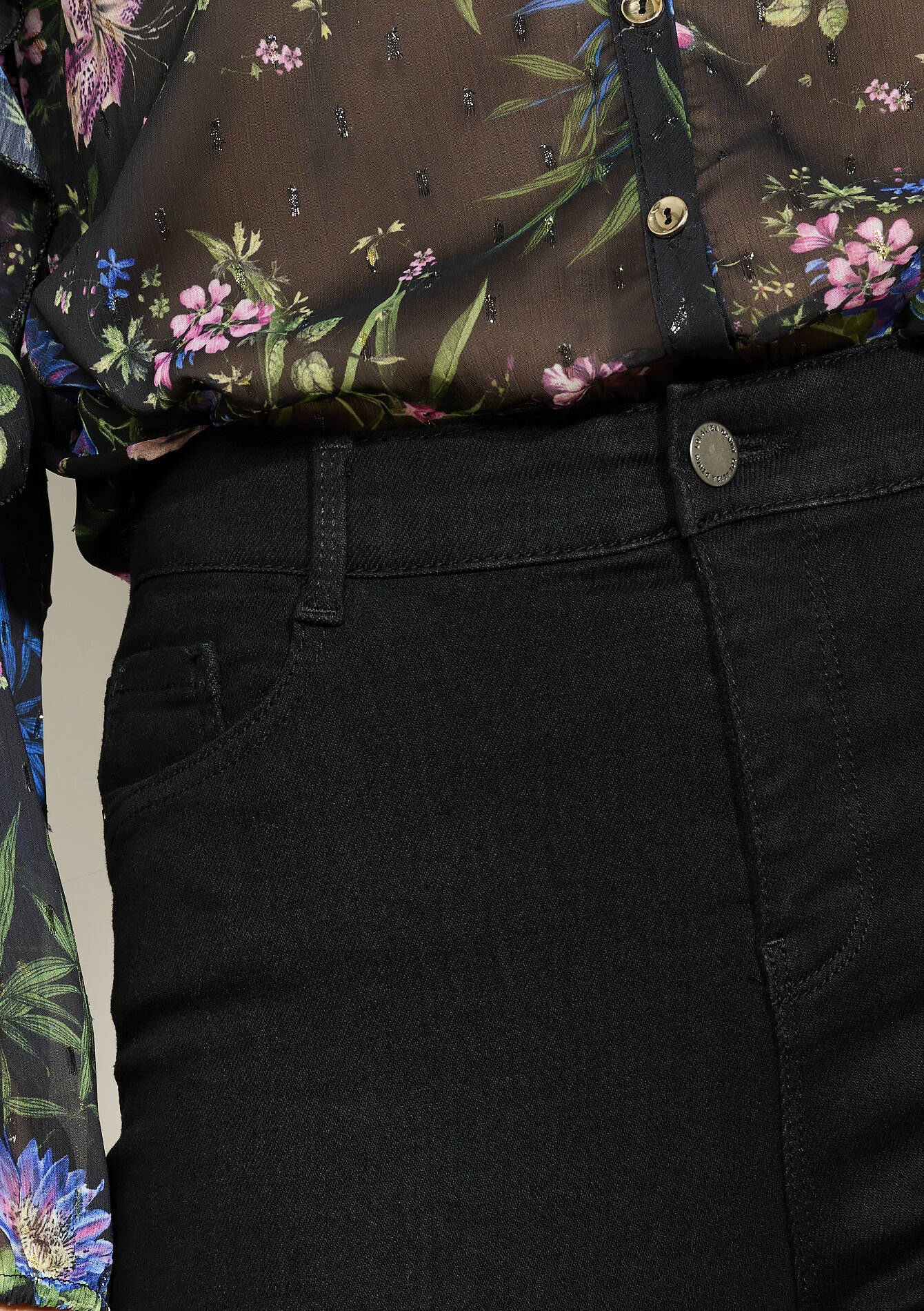 Bootcut jeans hoge taille, Bootcut jeans hoge taille - BLACK - 22000616_1119