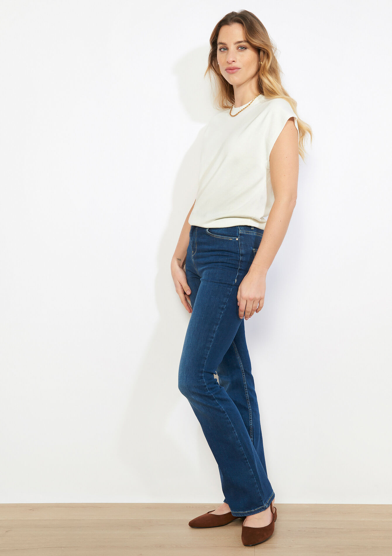 Débardeur en maille léger - OFFWHITE - 04007028