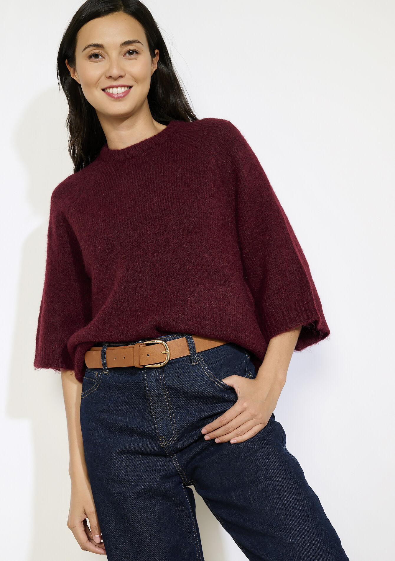 Riem met ovale gesp - CAMEL BROWN - 14001946_3818