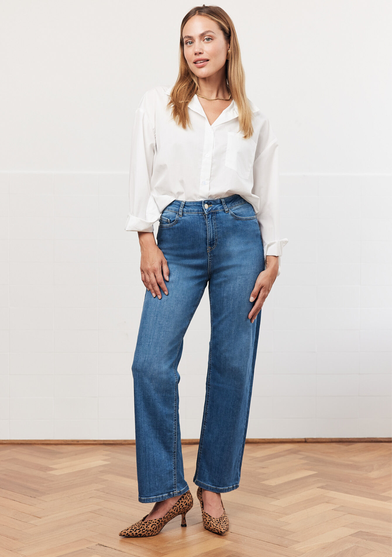 Jean large, Jean large - MEDIUM BLUE - 22000557_0500