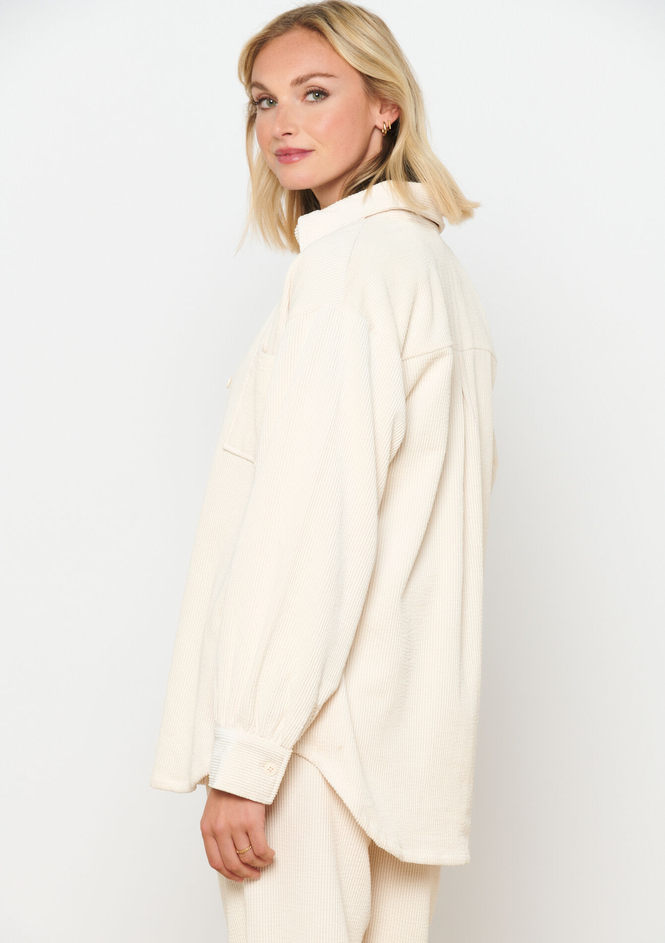 Corduroy hemd, Corduroy hemd - VANILLA WHITE - 15100235_1013