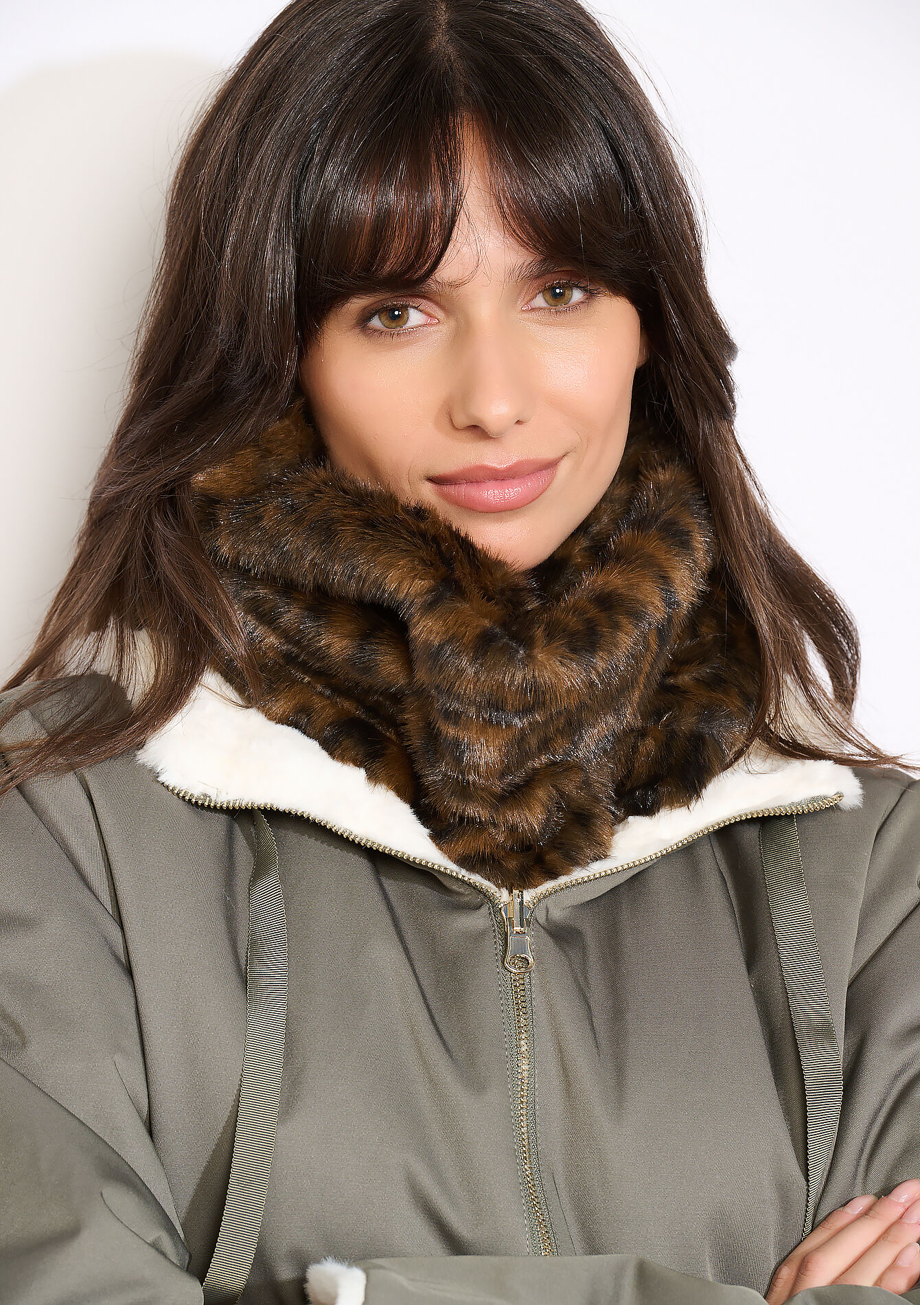 Sjaalkraag van imitatiebont, Sjaalkraag van imitatiebont, , detail_model