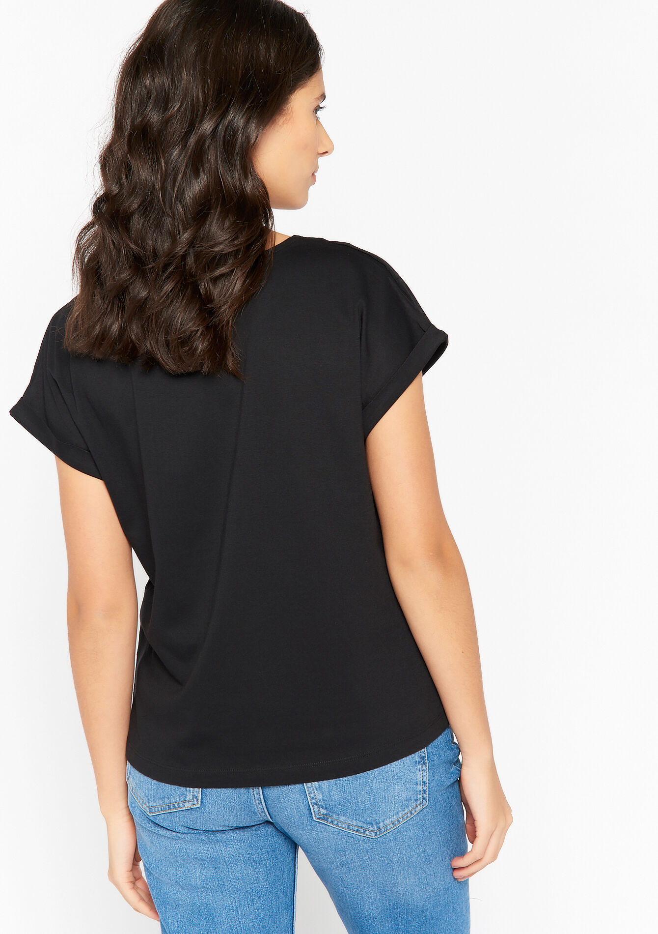 Basic T-shirt, Basic T-shirt - BLACK - 02301308_1119