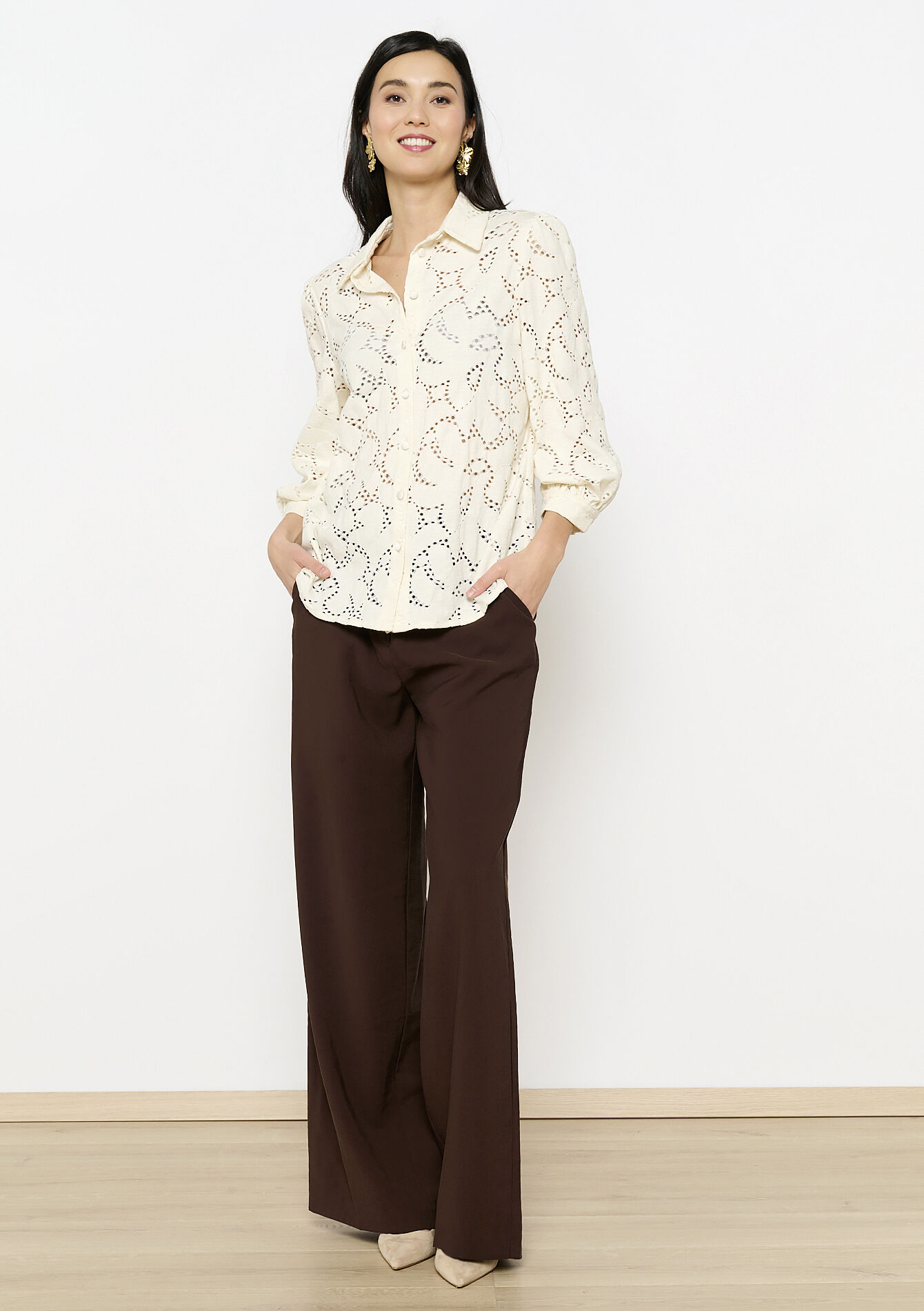 Chemise en dentelle - VANILLA WHITE - 05702765_1013