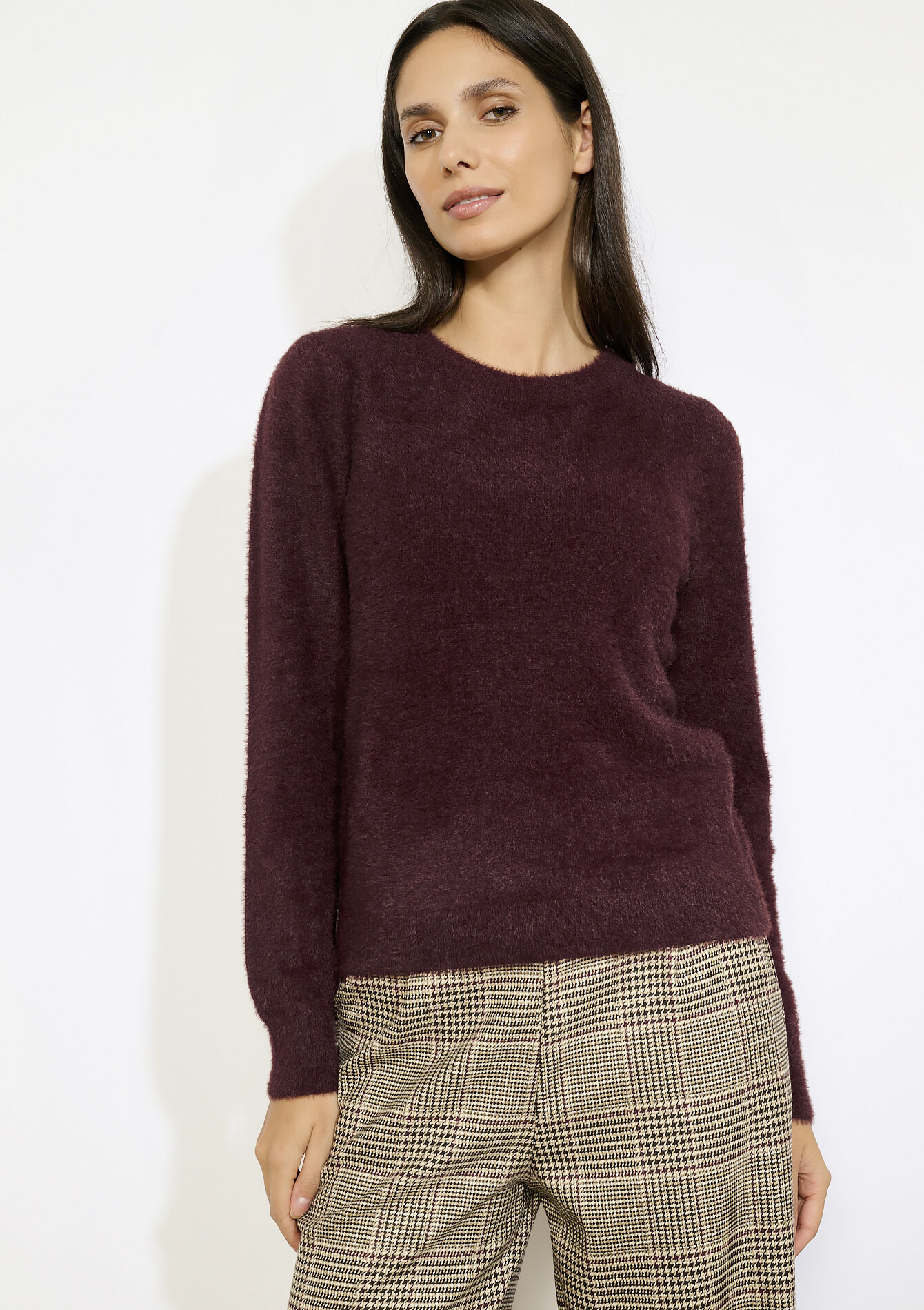 Zachte gebreide trui, Zachte gebreide trui - VANILLA WHITE - 04006925