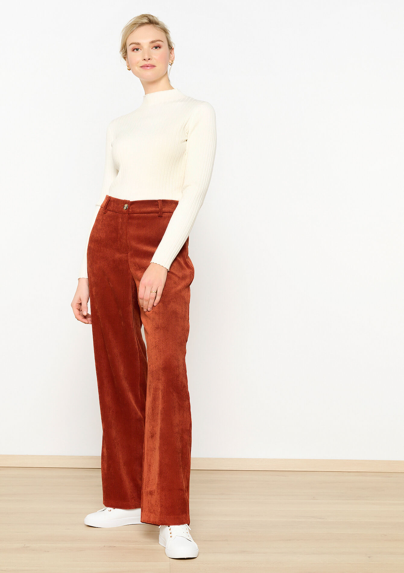 Corduroy broek, Corduroy broek - RUST BROWN - 06100589_1283