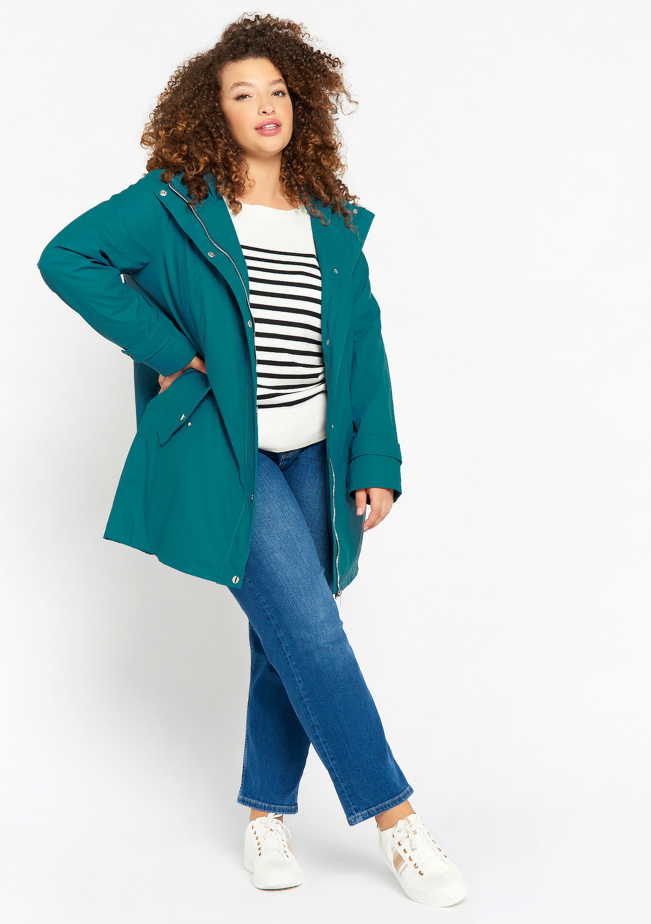 Coated parka, Coated parka, , back