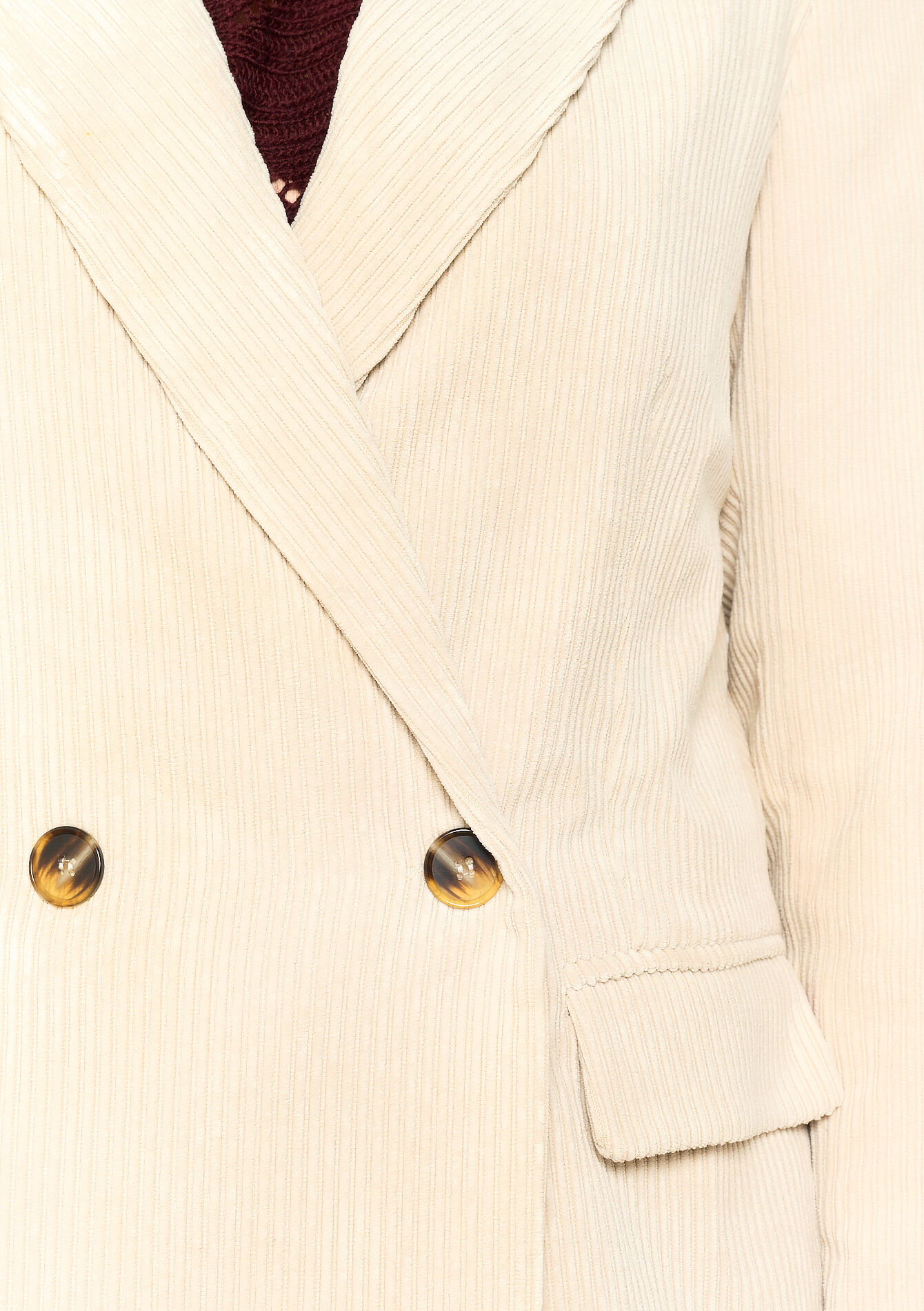 Corduroy blazer, Corduroy blazer - LT BEIGE - 09100966_2527