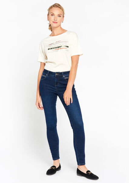 Slim fit jeans met push-upeffect - DARK BLUE - 22000470_0501