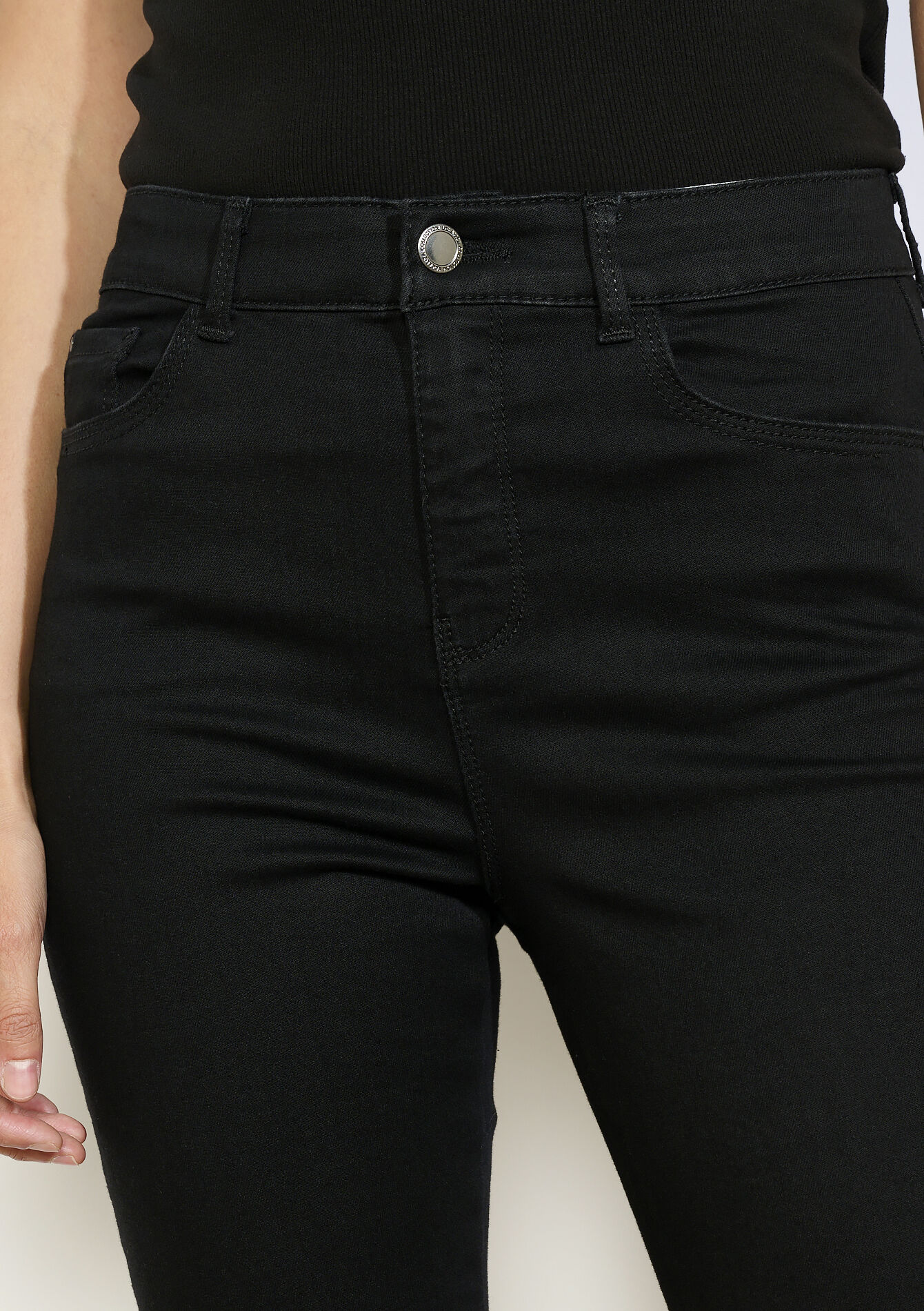 Slimfit broek met meerdere maten, Slimfit broek met meerdere maten - BLACK - 06004629_1119