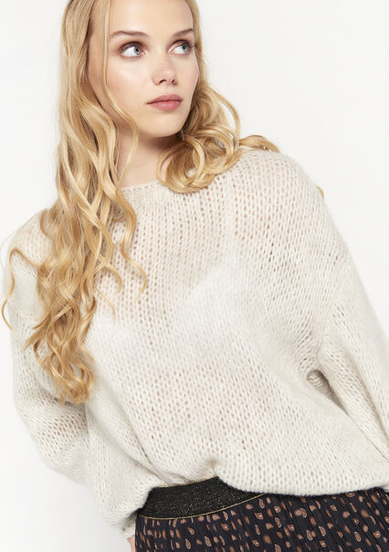 Sweater with loose fit - OFFWHITE - 04005690_1001