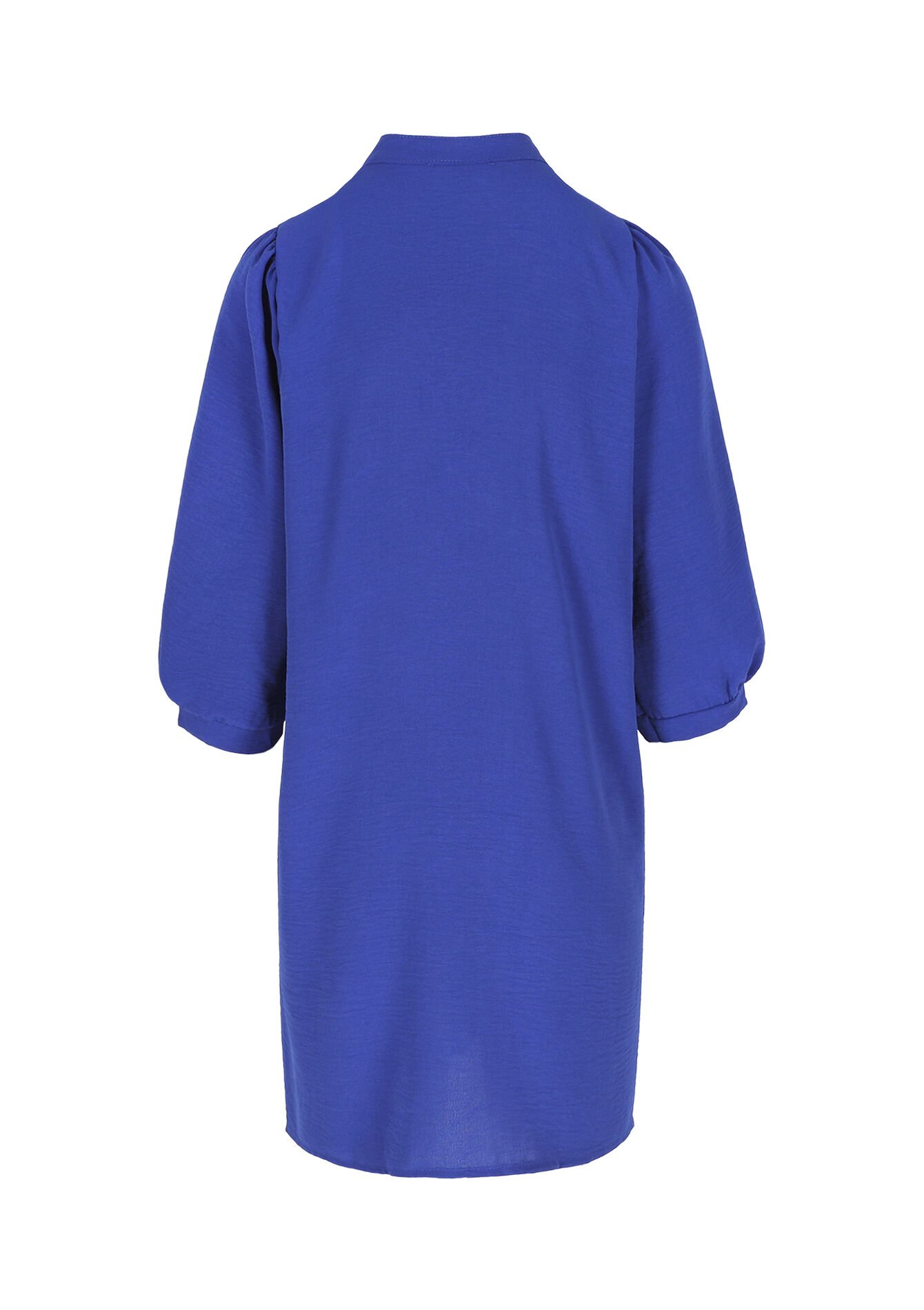 Fluid shirt dress - ELECTRIC BLUE - 08104468_1619