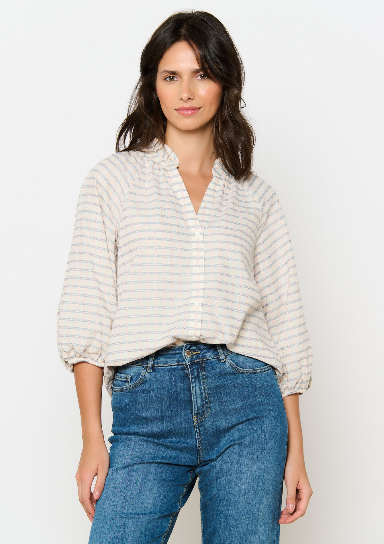 Chemise avec manches ballon - OFFWHITE - 05702653_1001