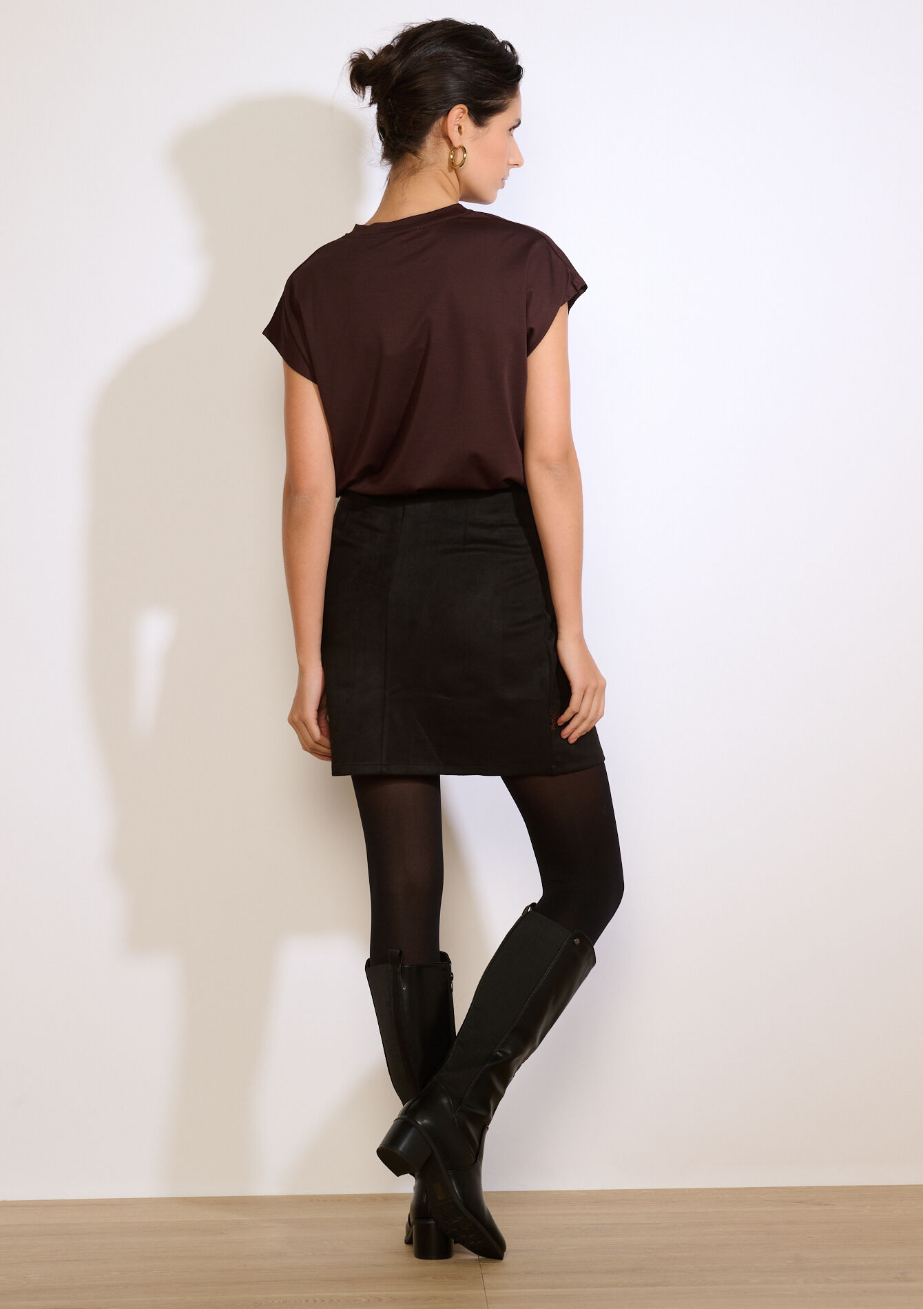 Minirok met pailletten, Minirok met pailletten - BLACK - 07101478_1119