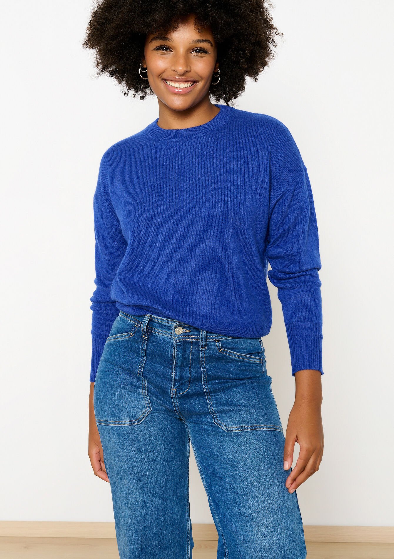 Kasjmier trui - ROYAL BLUE - 04006742_1603