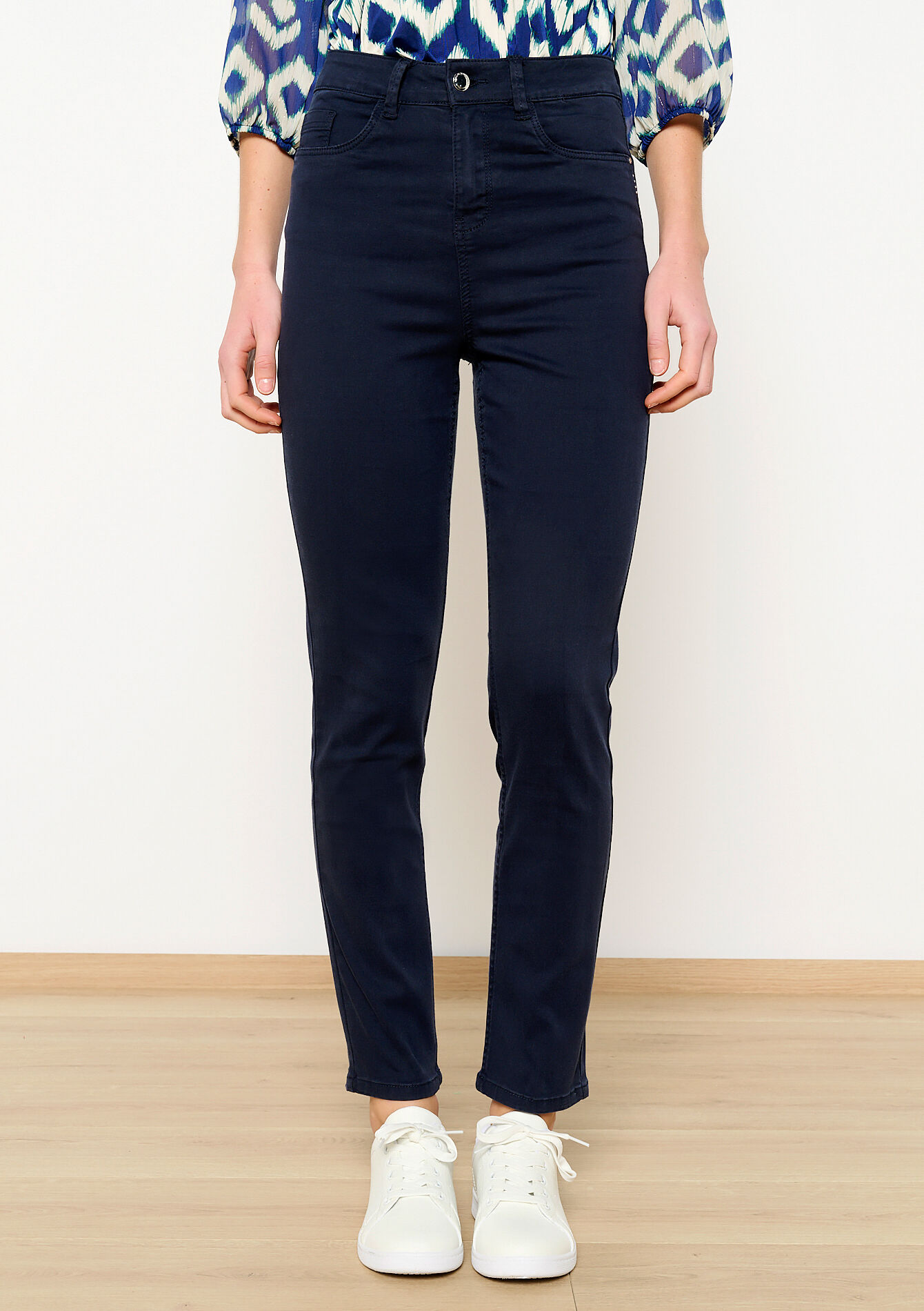 Slimfit broek - NAVY BASIC - 06004454_2723