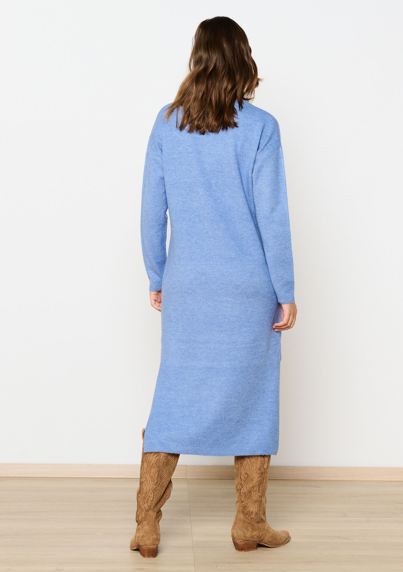 Robe pull mi-longue - BLUE DENIM - 08103551_1638