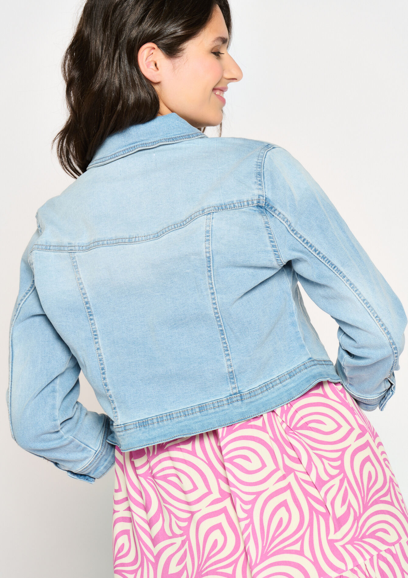 Jeans jacket, Jeans jacket - BLUE BLEACHED - 09100676_0502