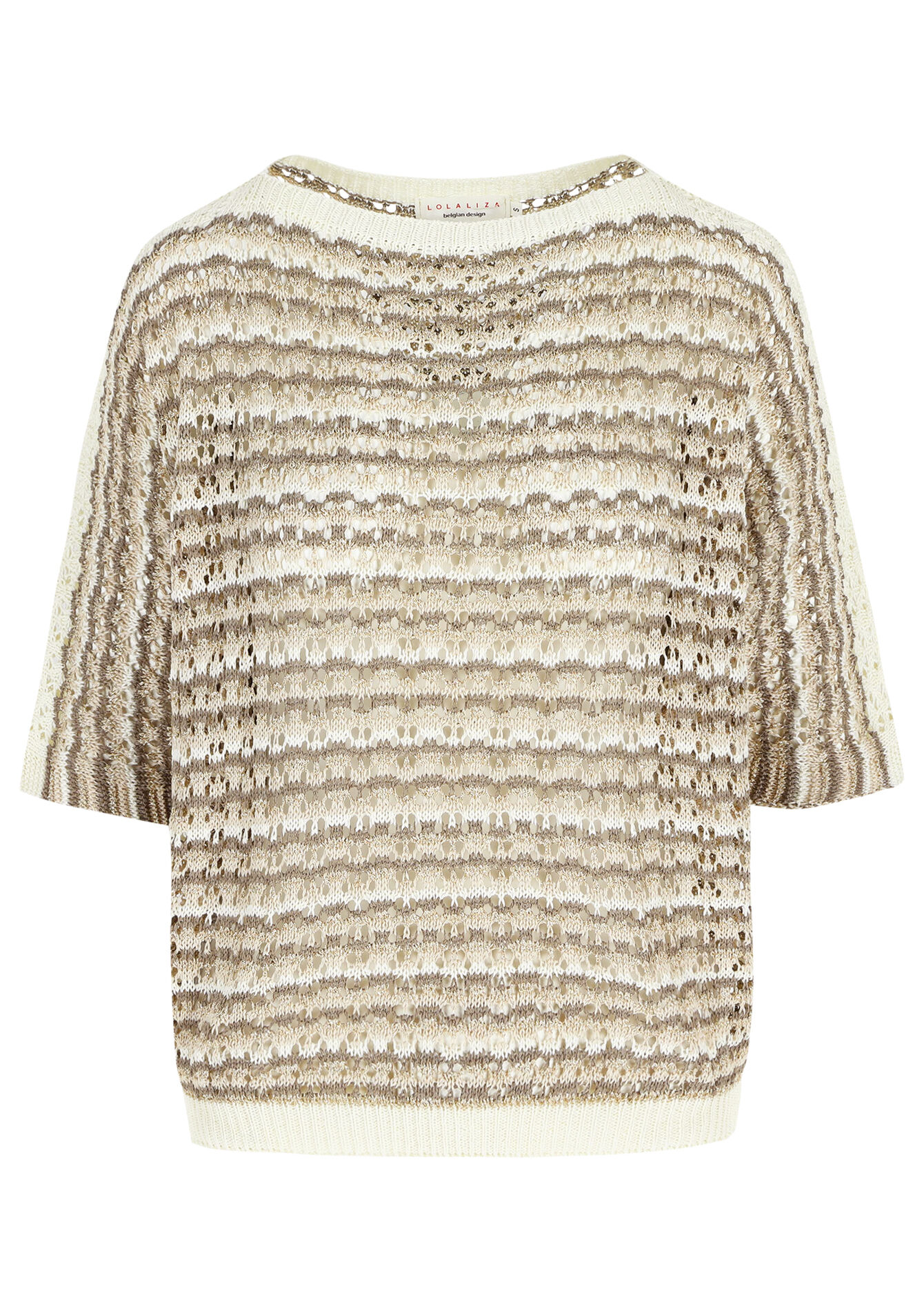 Pullover en crochet, Pullover en crochet - CHAMPAGNE SAND - 04006634