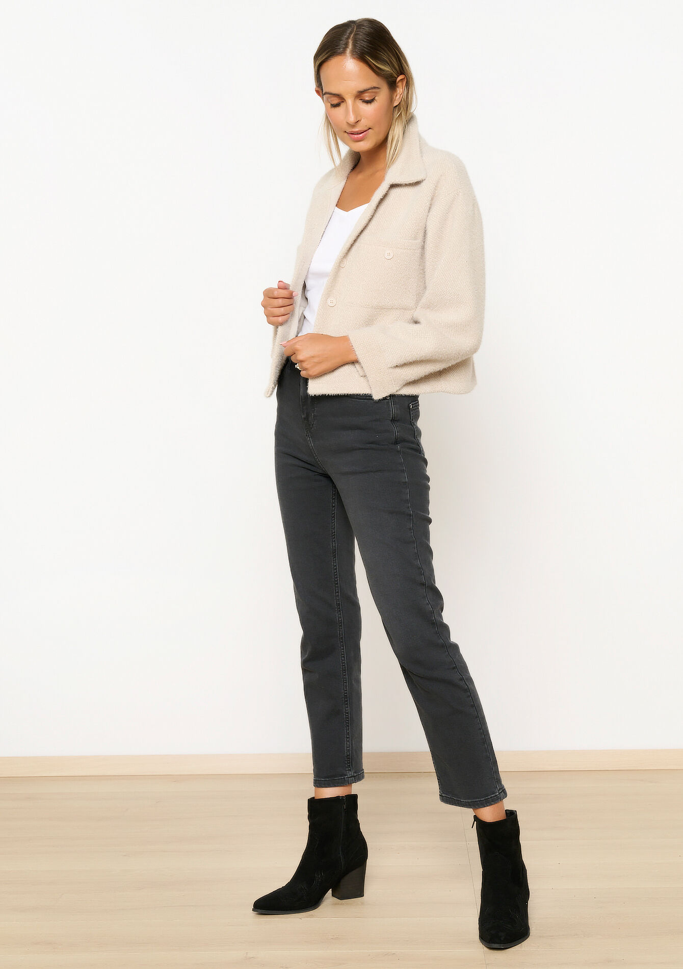 Zacht jasje met zakken, Zacht jasje met zakken - LT BEIGE - 09100950_2527