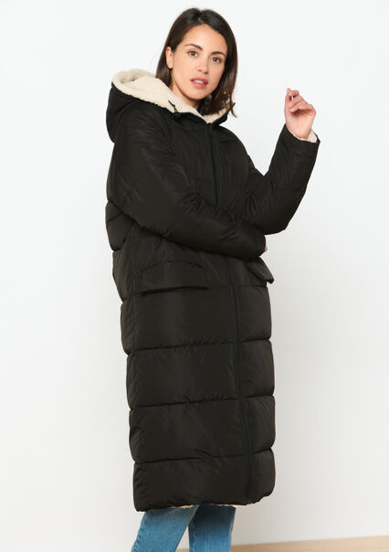 Reversible quilted coat - BLACK - 23000664_1119