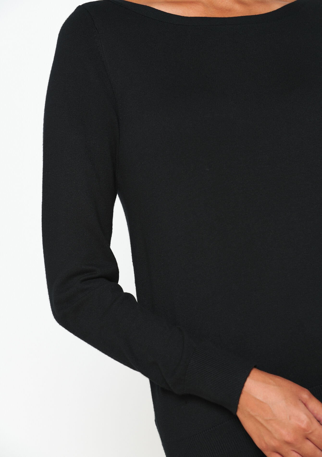 Trui met boothals, Trui met boothals - BLACK - 04006456_1119