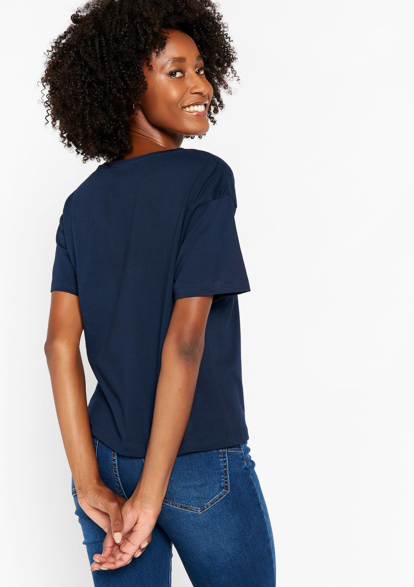 T-shirt avec illustration - NAVY BASIC - 02301423_2723