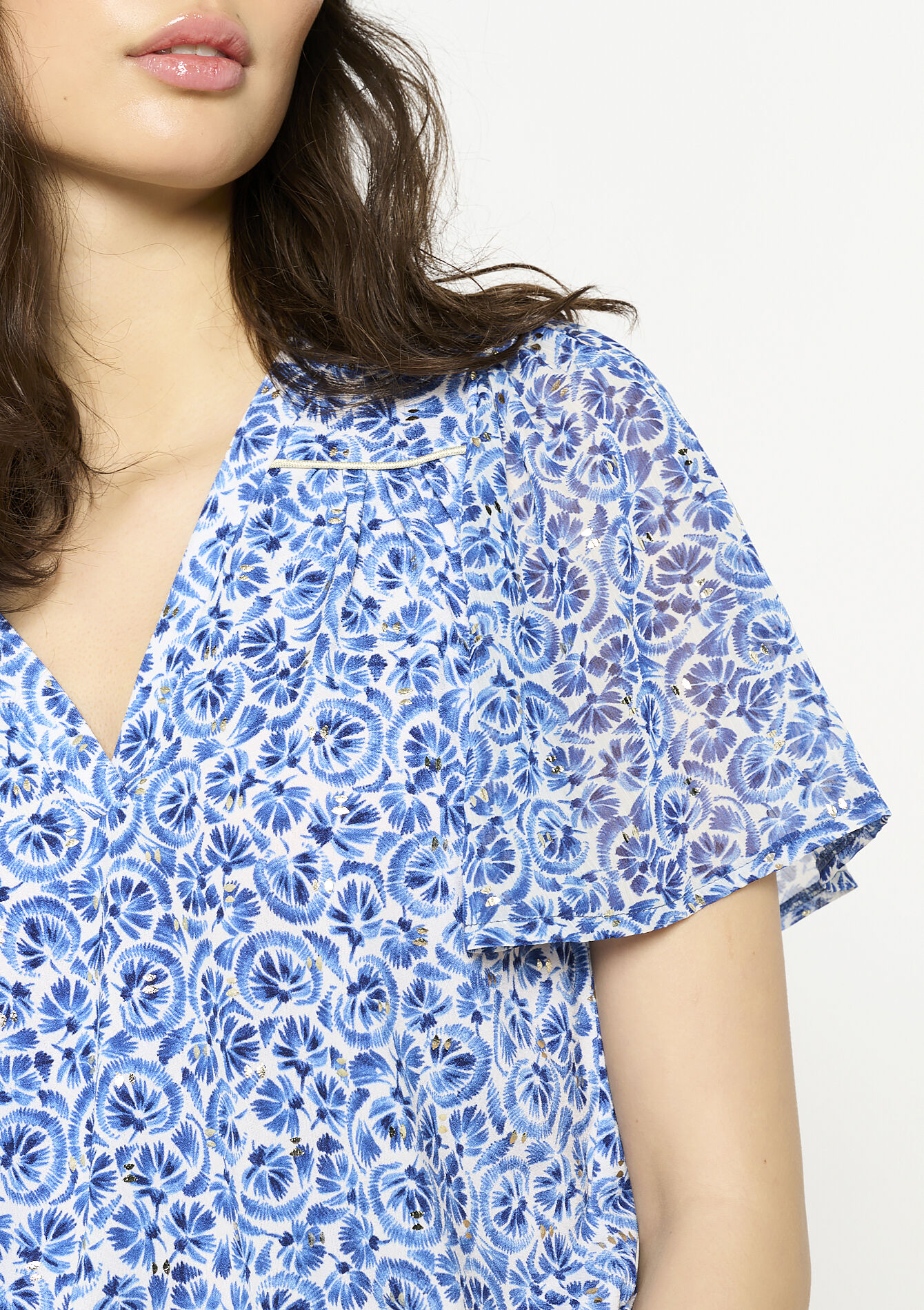 T-shirt met paisley print, T-shirt met paisley print - OFFWHITE - 02301748