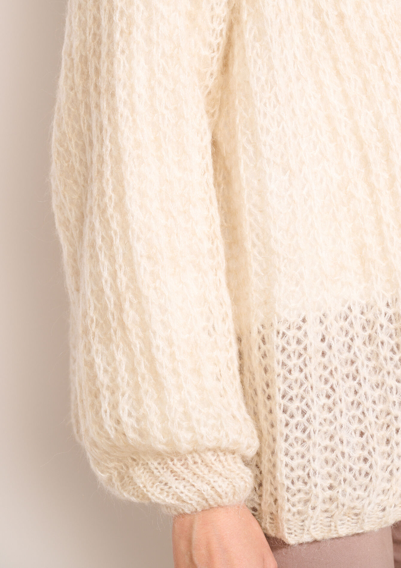GG-vest van zwaar tricot - LT BEIGE - 04101344_2527