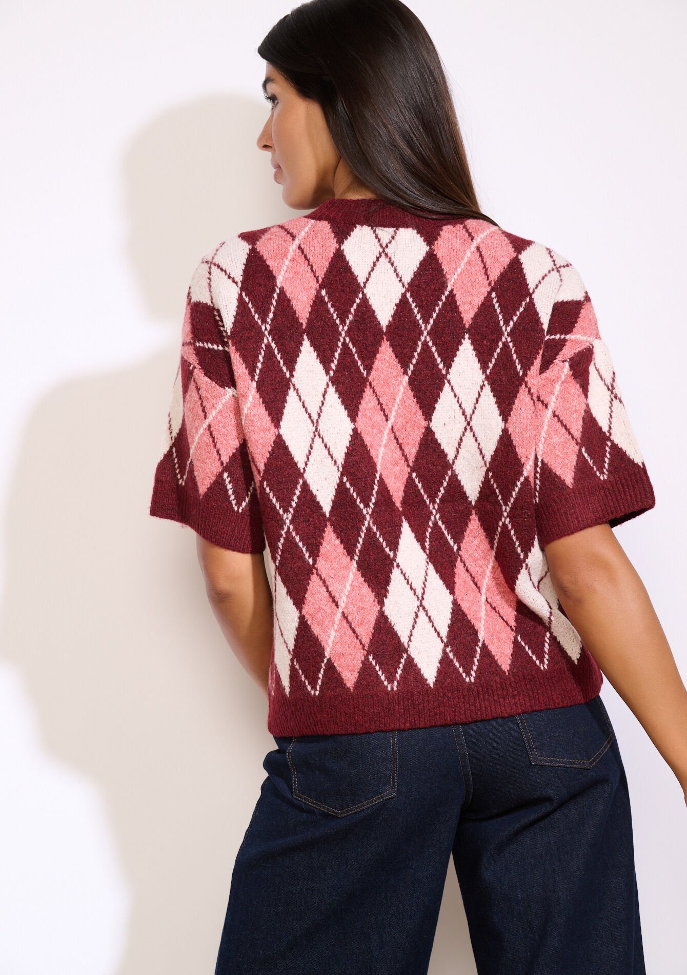 Pull en maille losange, Pull en maille losange - BORDEAUX WINE - 04006986