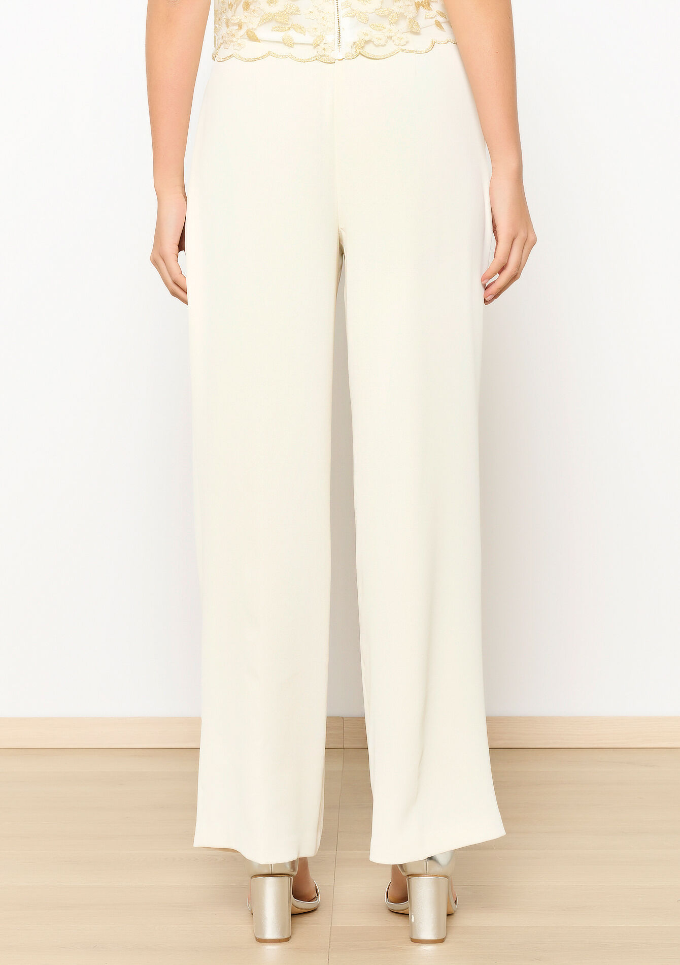 Loose palazzo trousers, Loose palazzo trousers - OFFWHITE - 06100616_1001