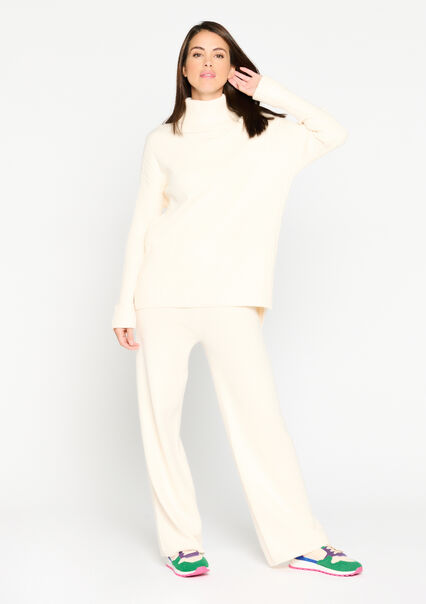 Pullover with roll neck - OFFWHITE - 15100208_1001
