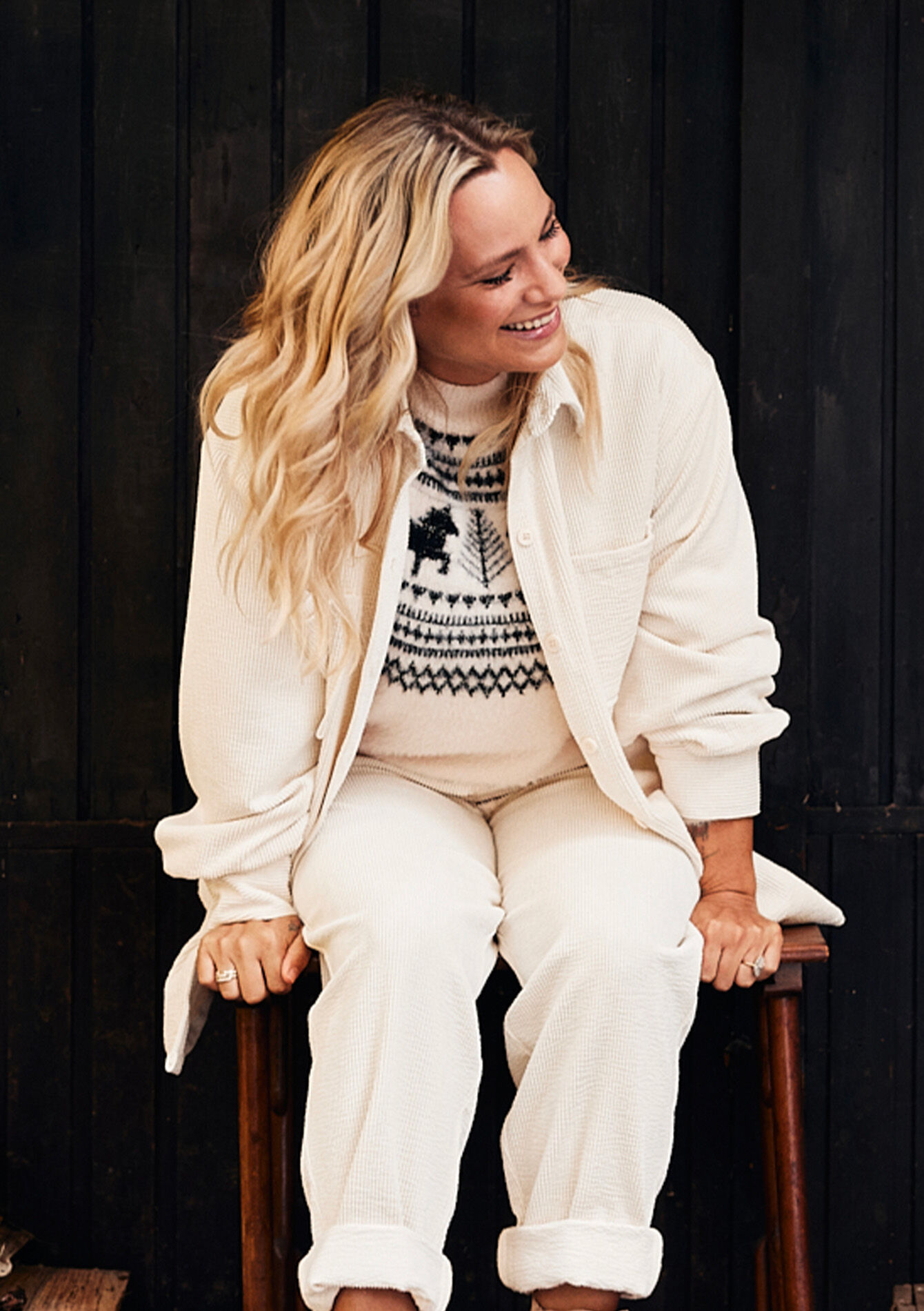 Corduroy hemd, Corduroy hemd - VANILLA WHITE - 15100235_1013