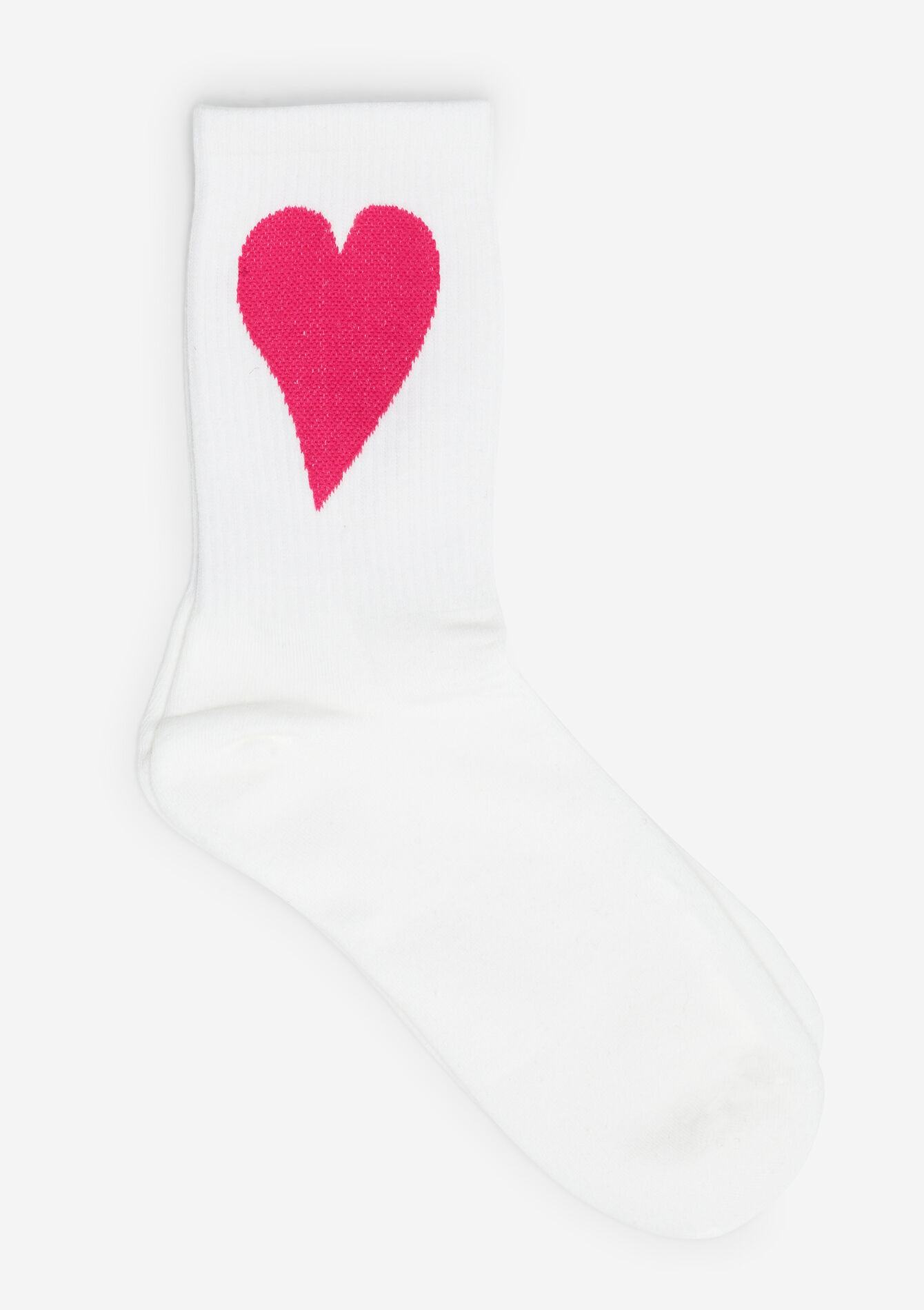 Sokken met contrasterend hart, Sokken met contrasterend hart - OPTICAL WHITE - 17101469_1019