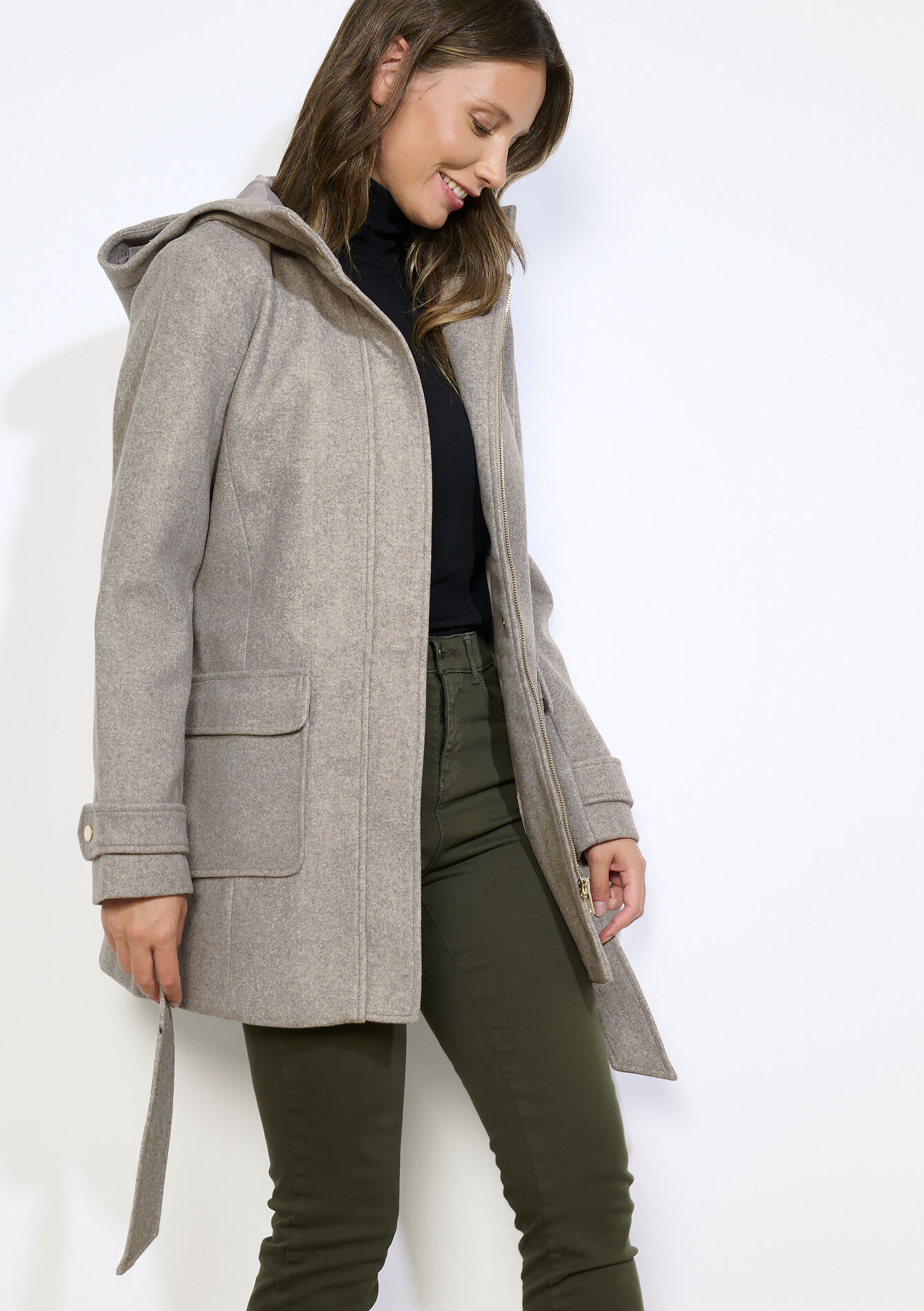 Wollen mantel met ceintuur, Wollen mantel met ceintuur, , detail_2