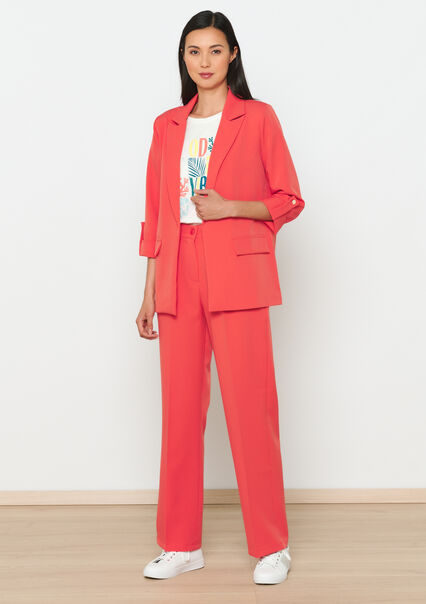 Straight trousers - CORAL PINK  - 06100625_1968