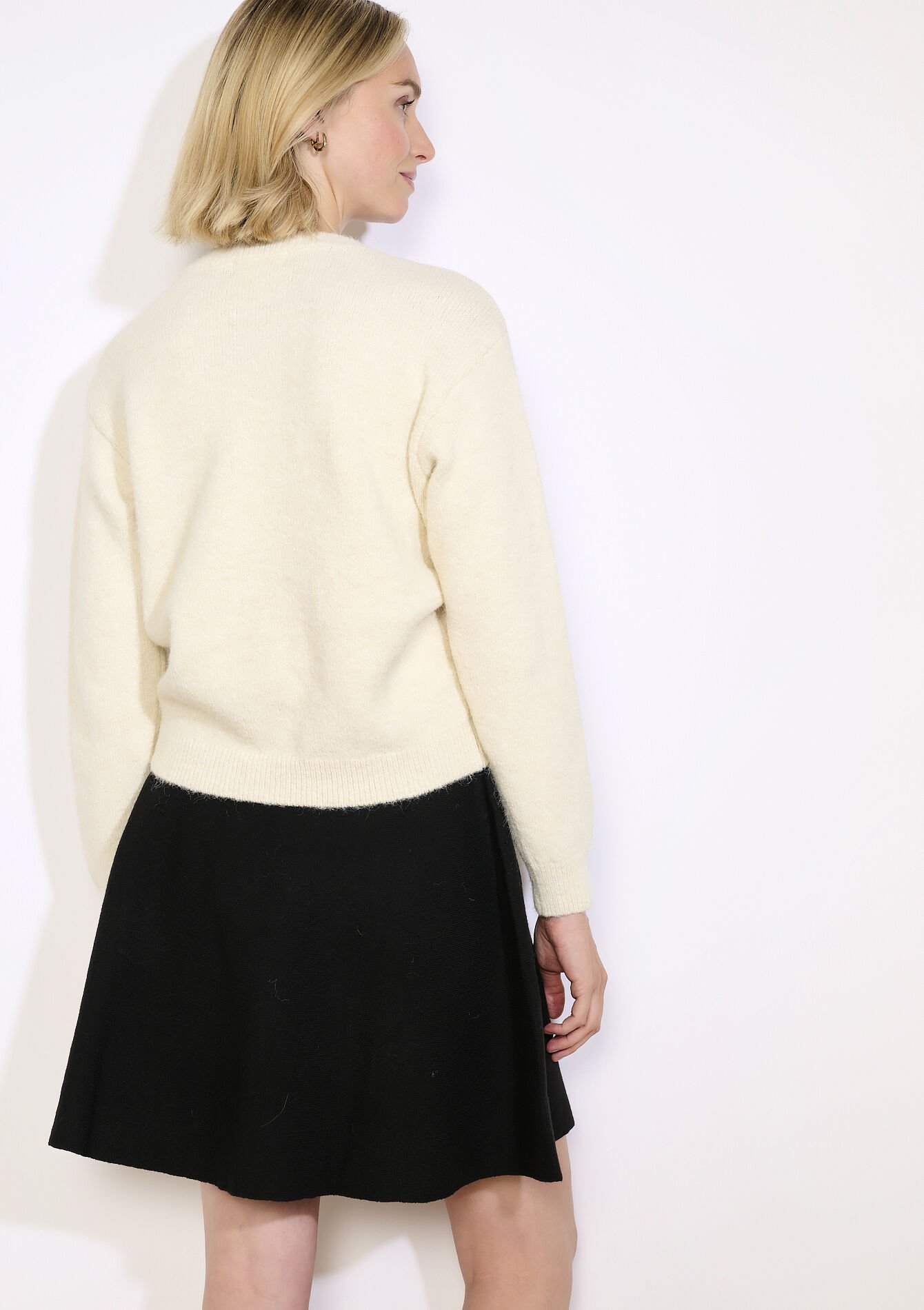 Zachte trui met parels - OFFWHITE - 04006936