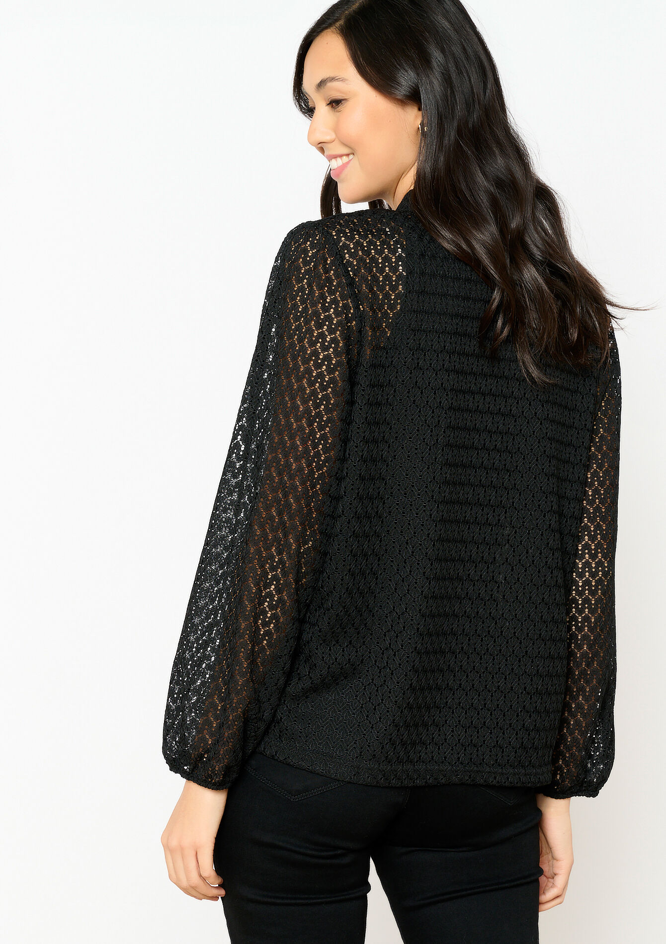 Chemise en dentelle - BLACK - 05702399_1119