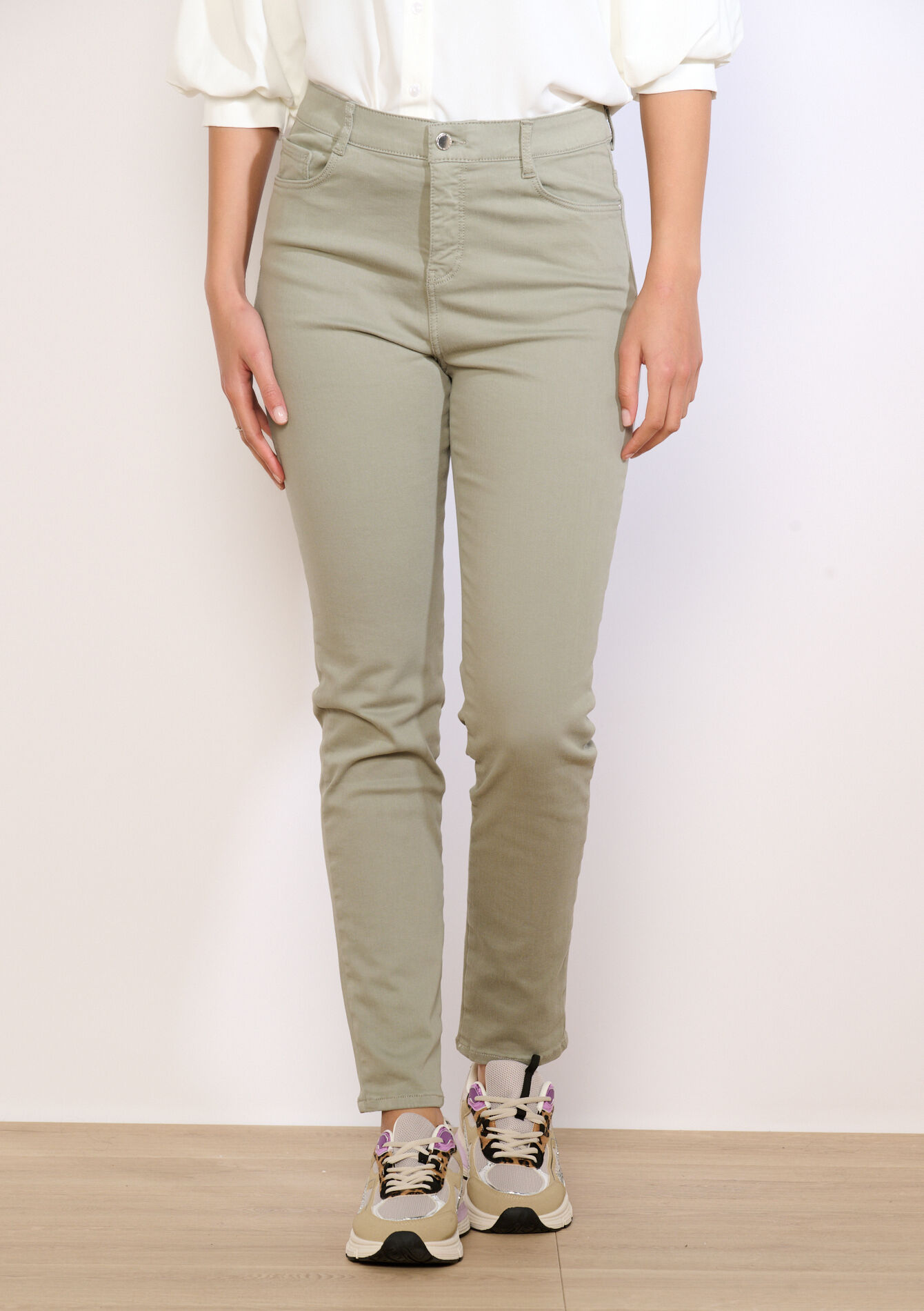 Multiple size slimfit pants, Multiple size slimfit pants - KHAKI FADED - 06004680_4326