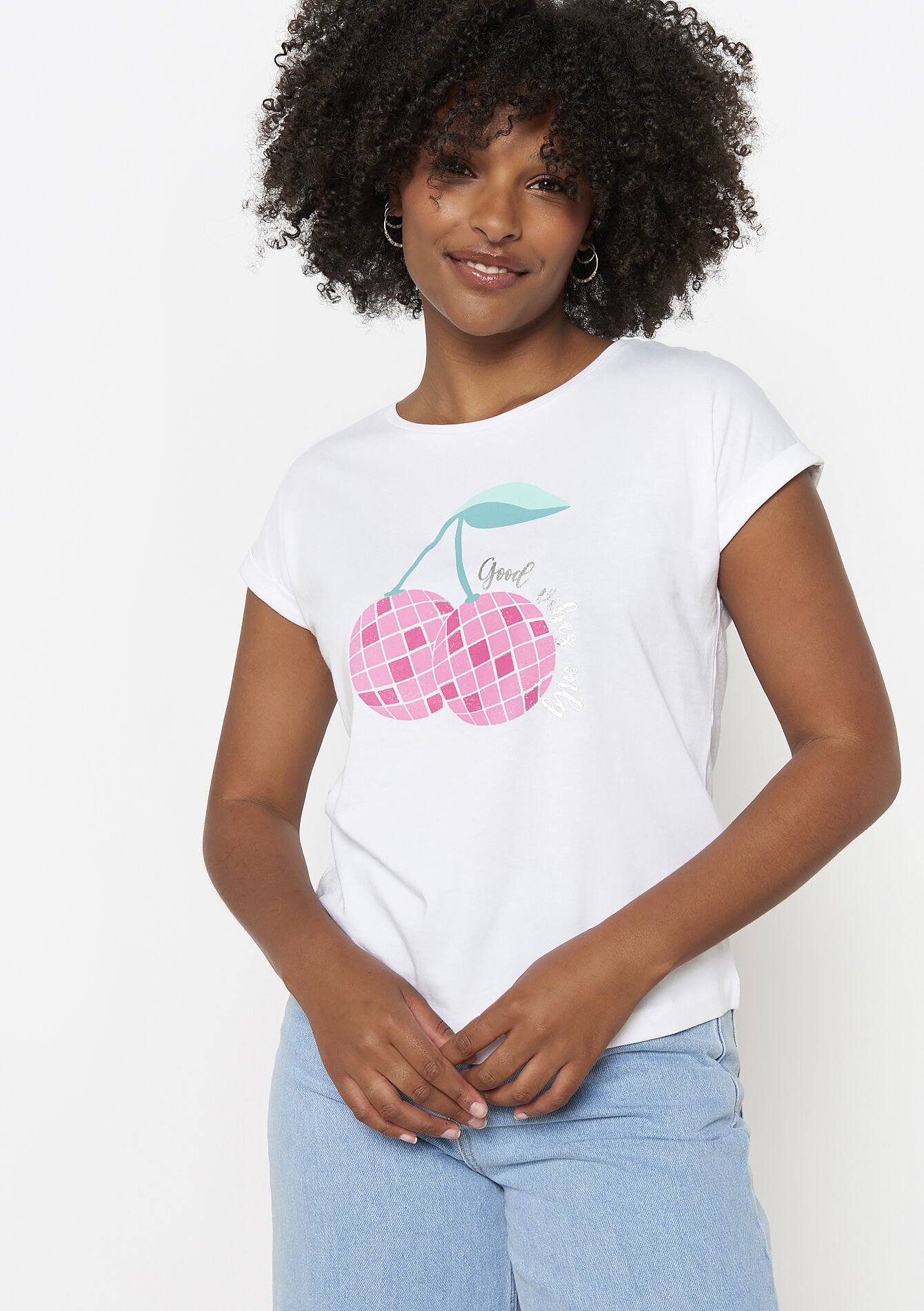 T-shirt met artwork, T-shirt met artwork - WHITE POWDER - 02301643_2514