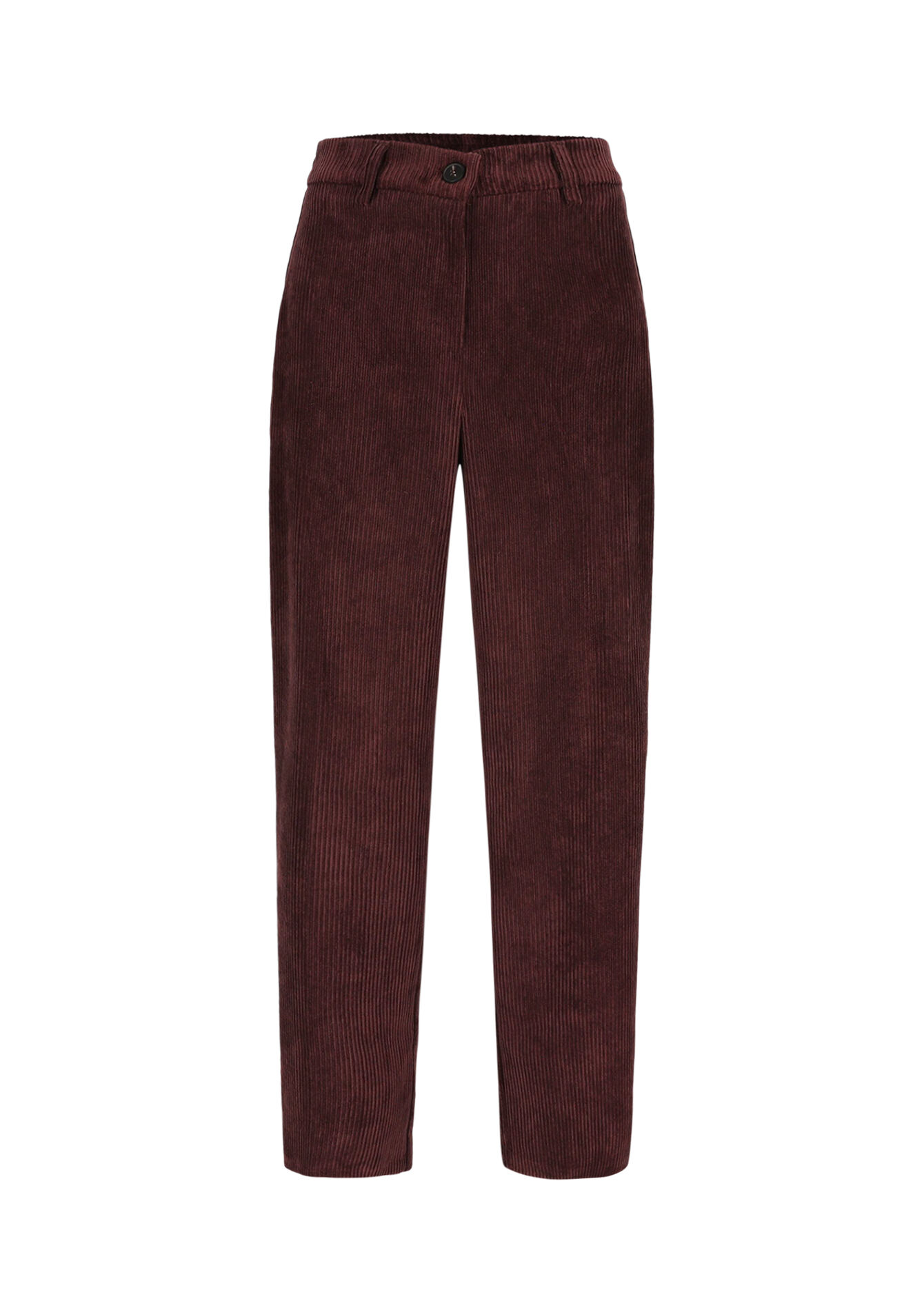 Corduroy broek met elastiek, Corduroy broek met elastiek - AUBERGINE - 06100746_1537