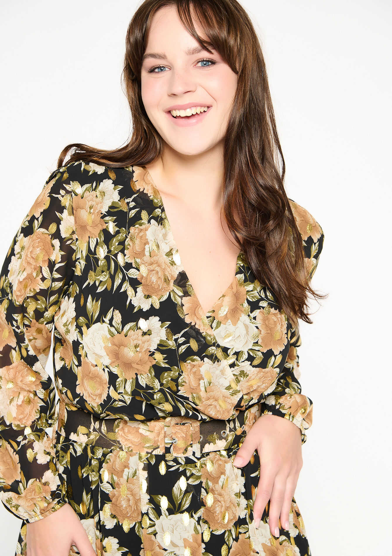 robe cache coeur a fleur