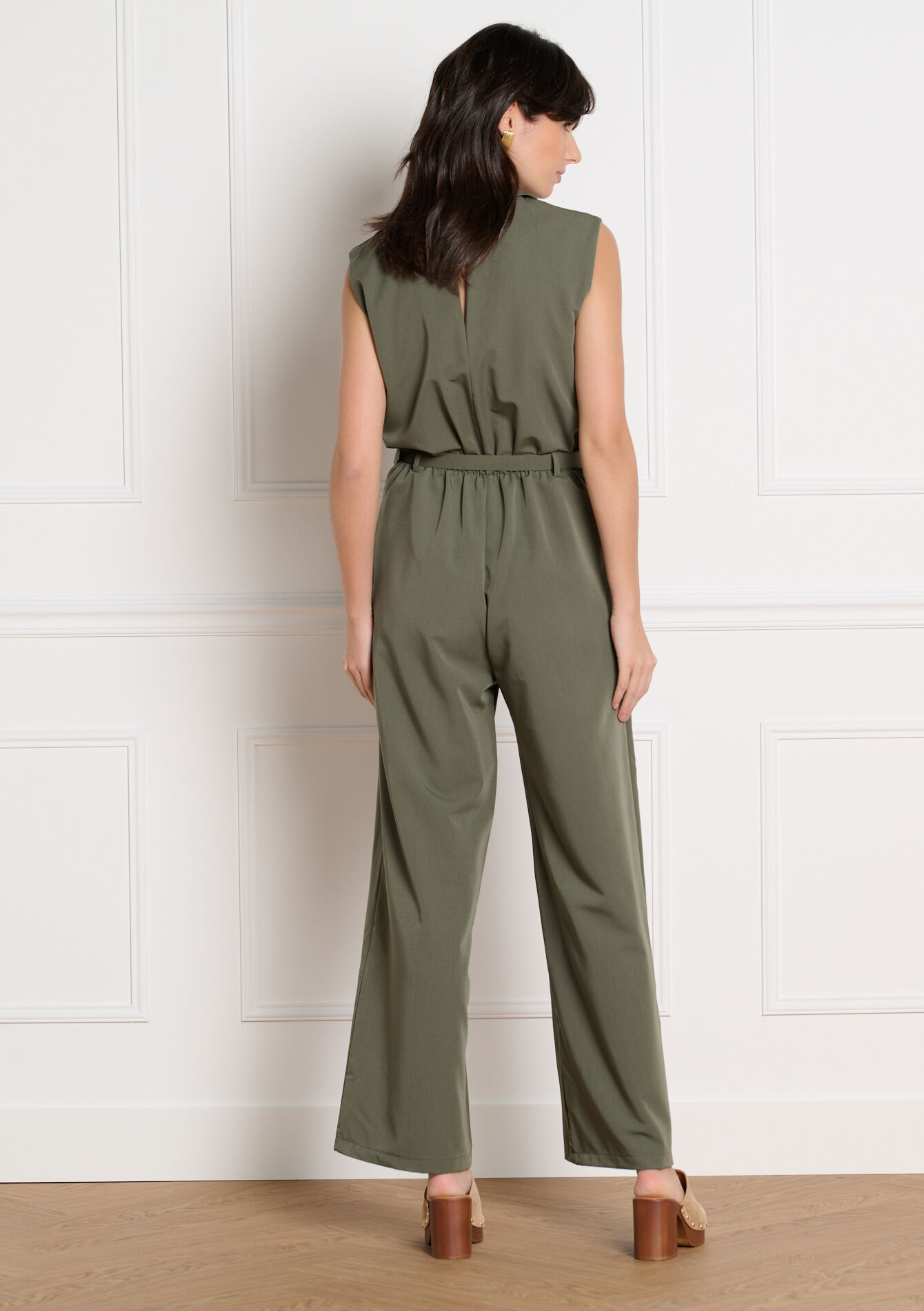 Combinaison fluide ceinturée - KHAKI MED - 06004710_4327